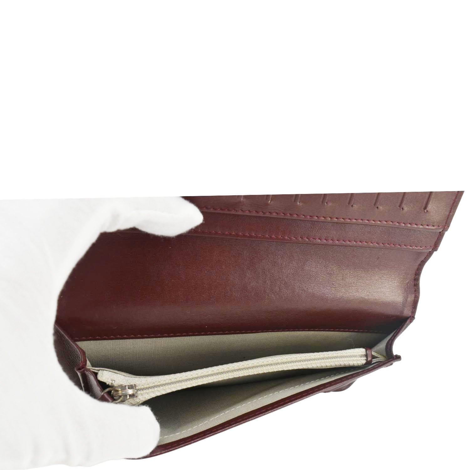 CHANEL CC Timeless Caviar Leather Bifold Wallet Maroon - Image 11