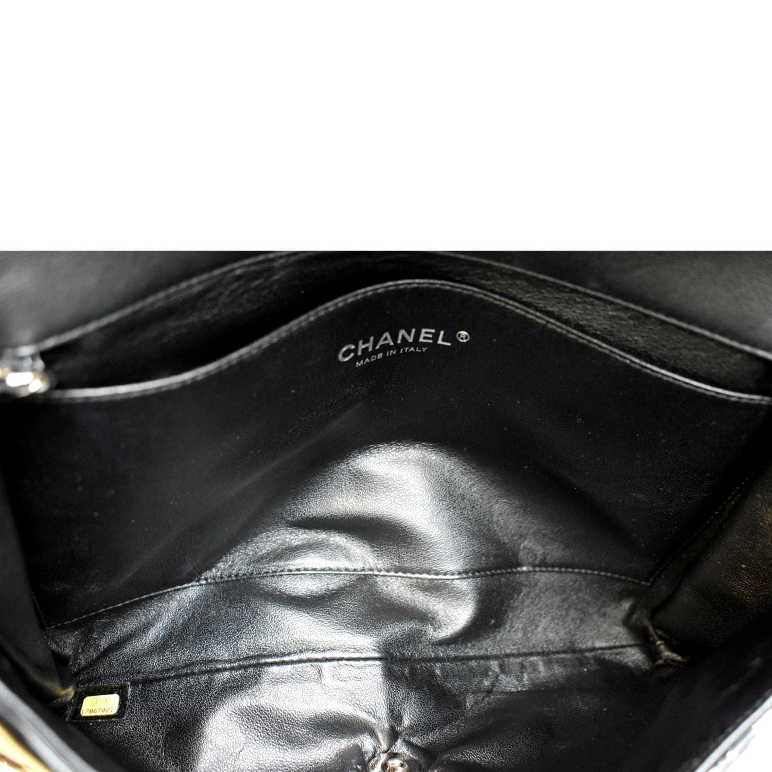 CHANEL Timeless Classic Flap Patent Leather Shoulder Bag Black 17867021 - Image 10