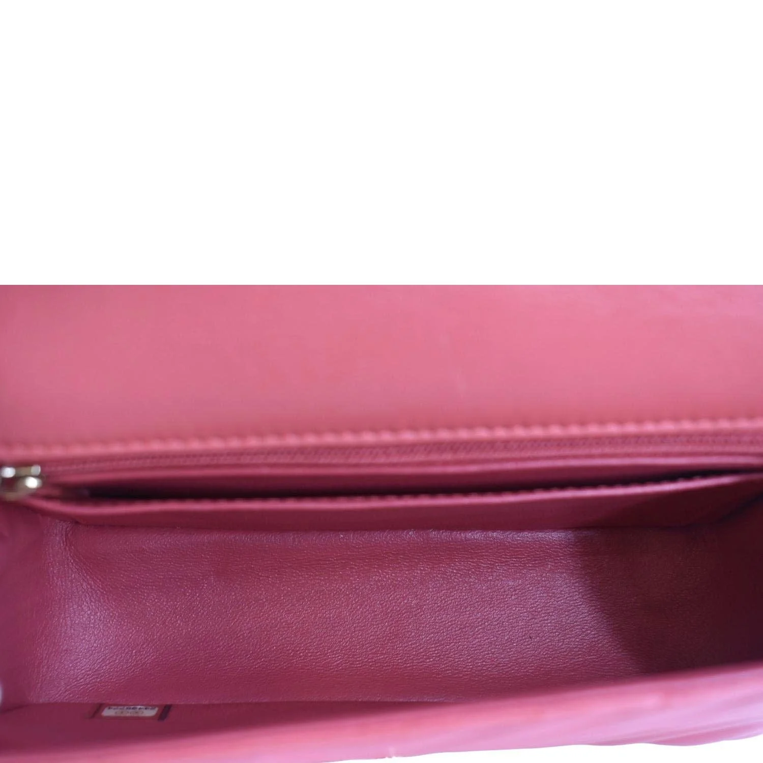 CHANEL Timeless Classic Square Flap Chevron Calfskin Leather Crossbody Bag Pink - Image 10