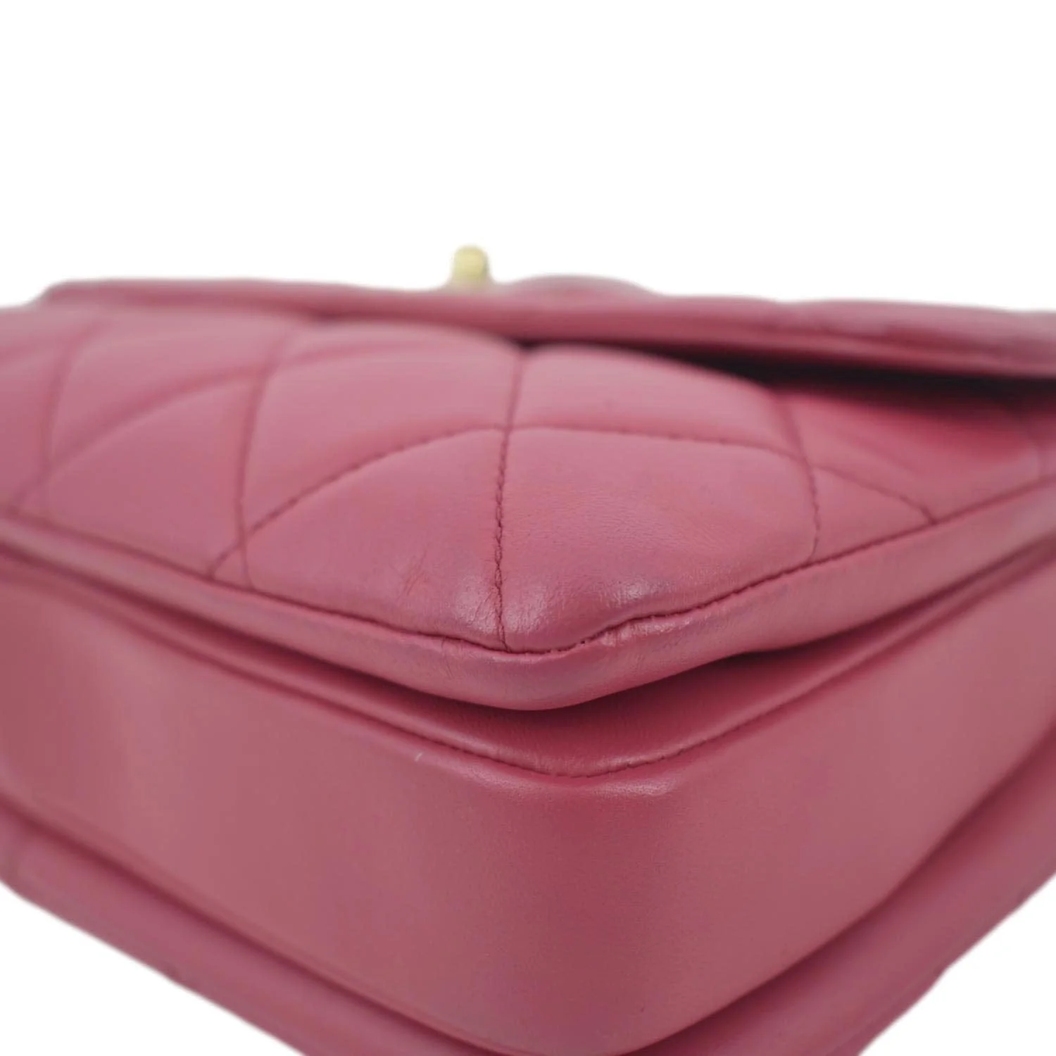 CHANEL Trendy CC Top Handle Flap Quilted Leather Shoulder Bag Hot Pink - Image 11