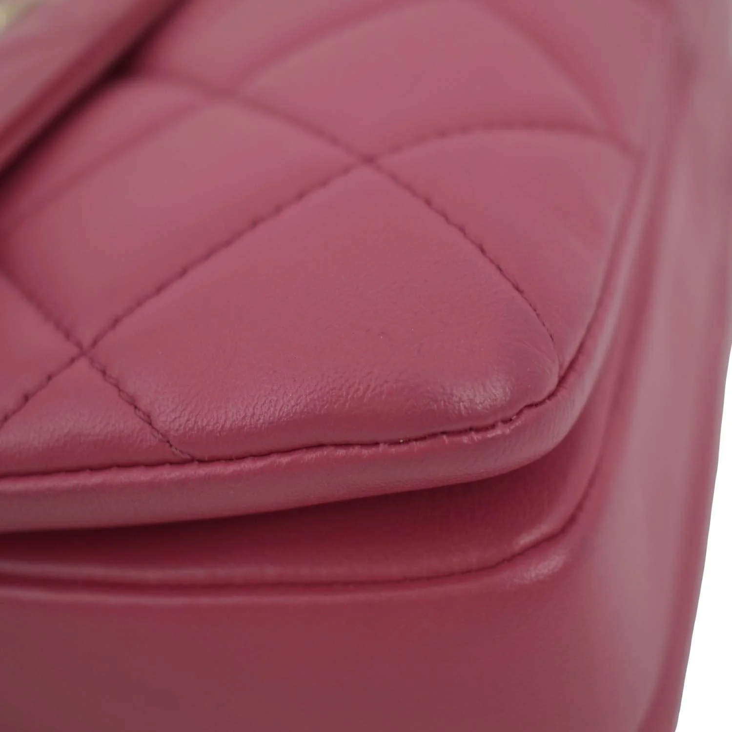 CHANEL Trendy CC Top Handle Flap Quilted Leather Shoulder Bag Hot Pink - Image 8