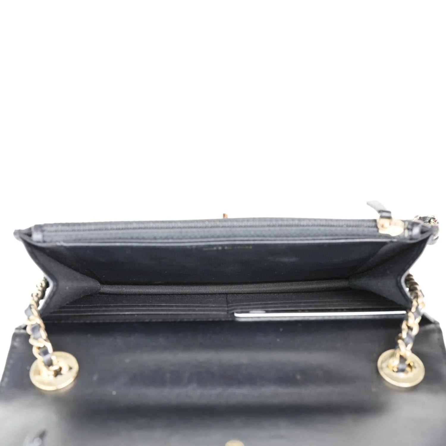 CHANEL Trendy CC Quilted Leather Wallet On Chain Crossbody Bag Black - Image 12