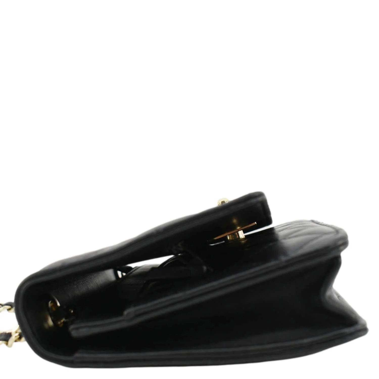 CHANEL Trendy CC Lambskin Leather Wallet On Chain Crossbody Bag Black - Image 8