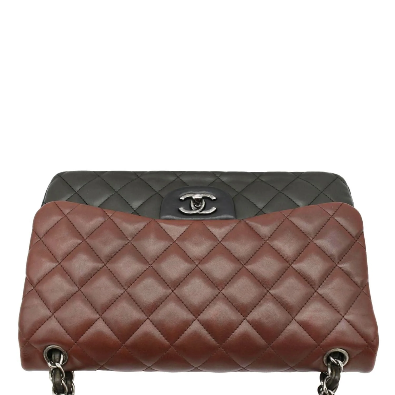 CHANEL Classic Double Flap Medium Quilted Leather Crossbody Tricolor - Image 5
