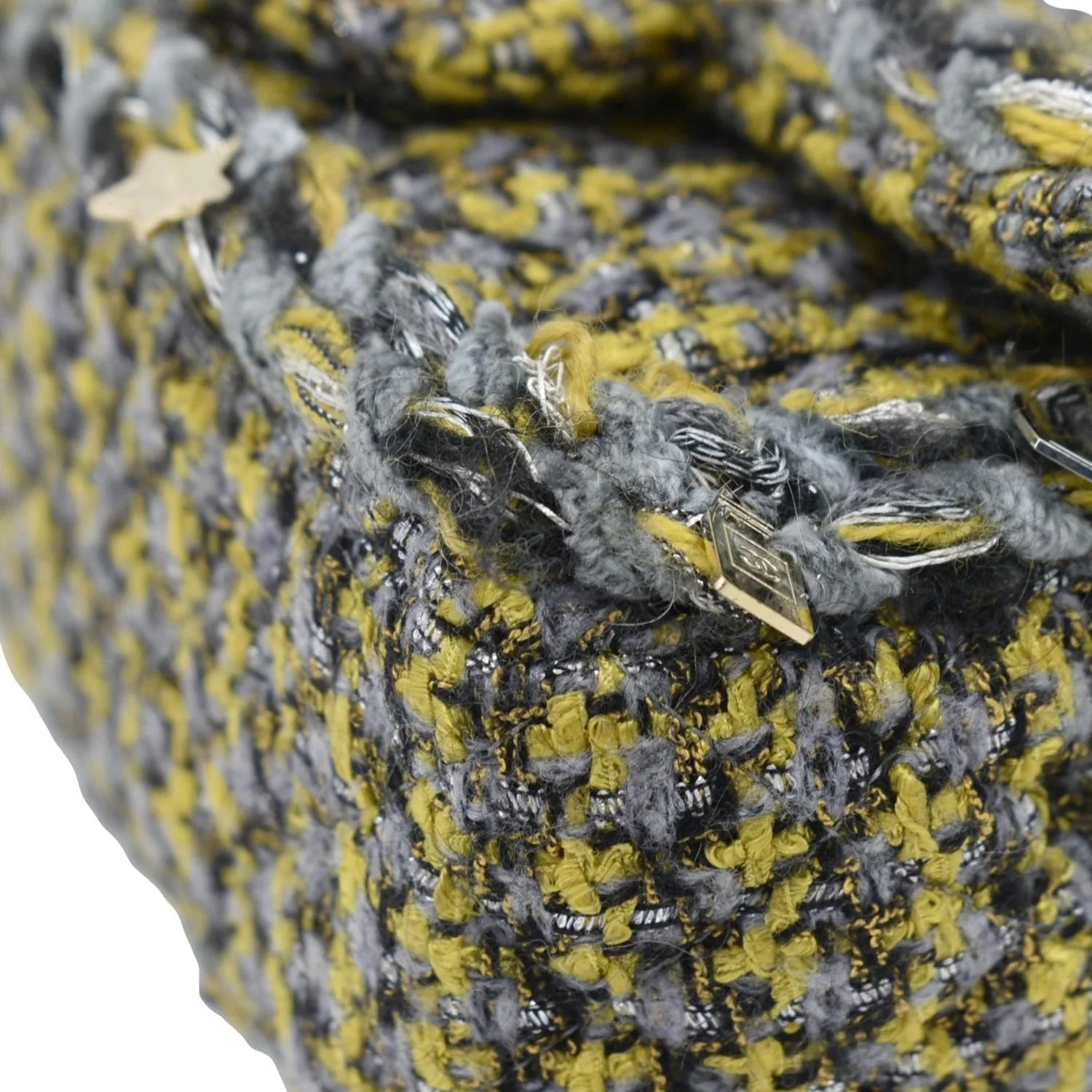 CHANEL Braided Charms Tweed Small Flap Crossbody Bag Multicolor - Image 6