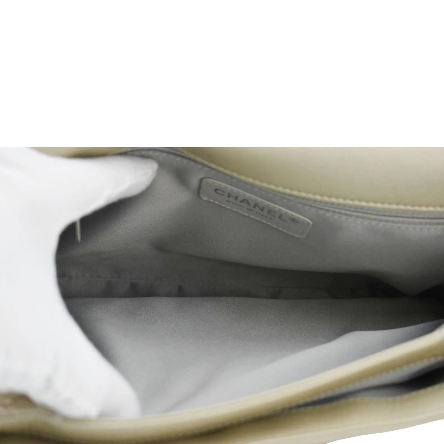 CHANEL Ultra Stitch Small Flap Quilted Calfskin Leather Crossbody Bag Beige - Image 16