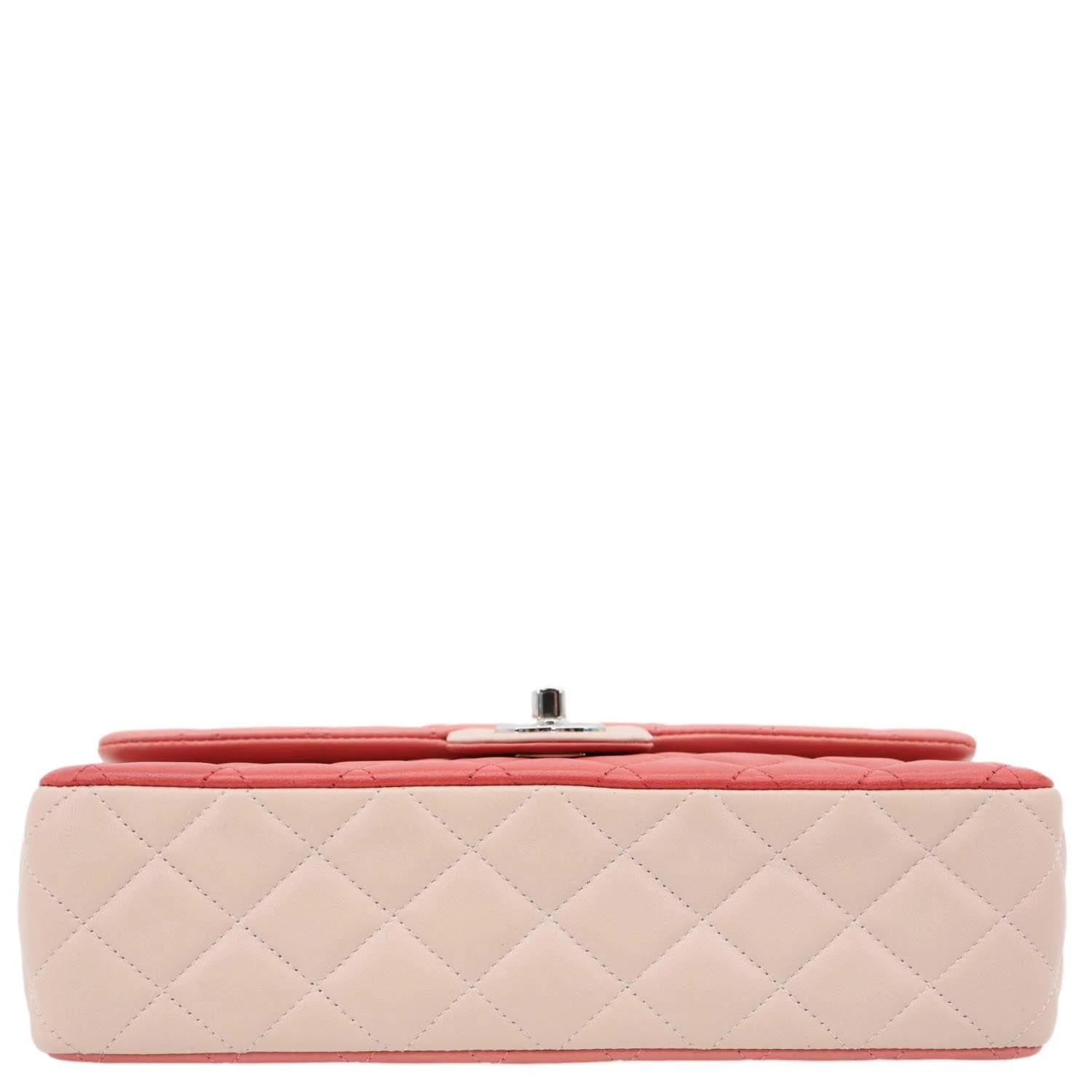 CHANEL Valentine Crystal Hearts Classic Flap Quilted Leather Shoulder Bag Tricolor - Image 11