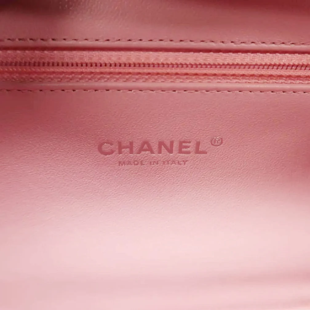 CHANEL Vanity Case Filigree CC Medium Caviar Quilted Shoulder Bag Pink - Image 8