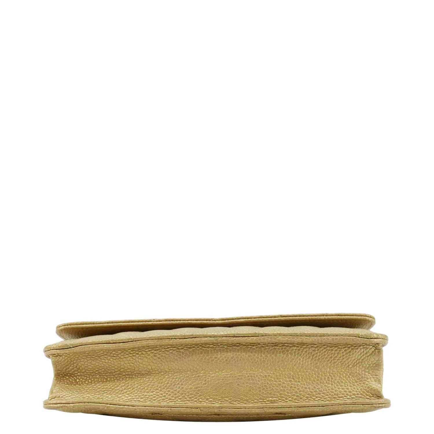 CHANEL WOC Quilted Caviar Leather Crossbody Bag Beige - Image 9
