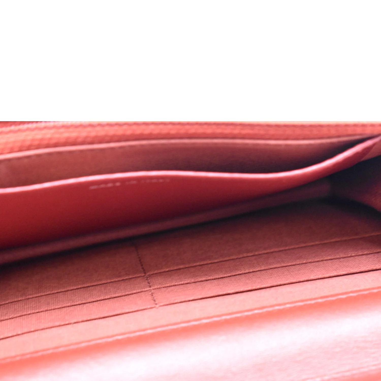 CHANEL WOC Quilted Leather Crossbody Wallet Red - Image 9