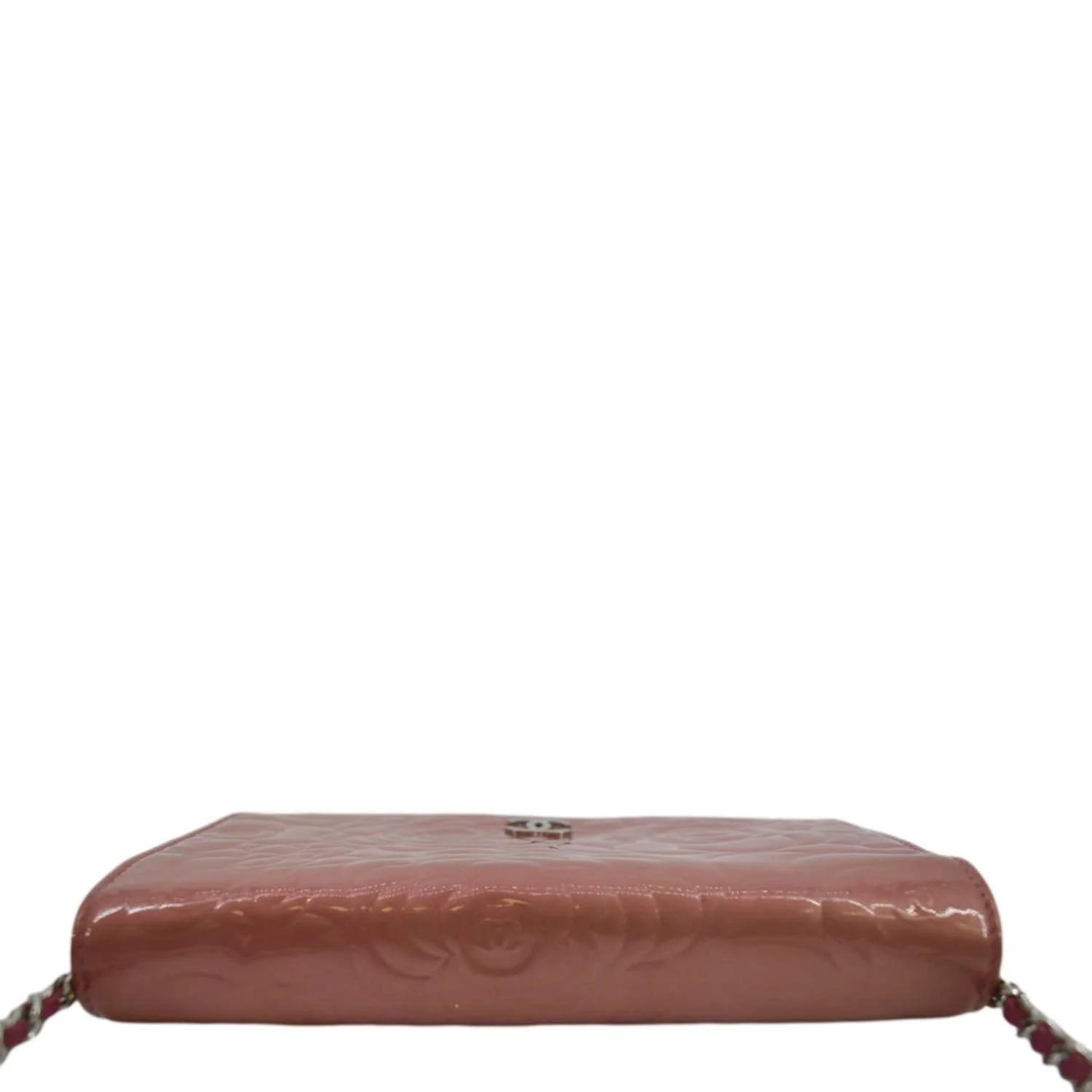 CHANEL Camellia Wallet On Chain Leather Crossbody Bag Pink - Image 4