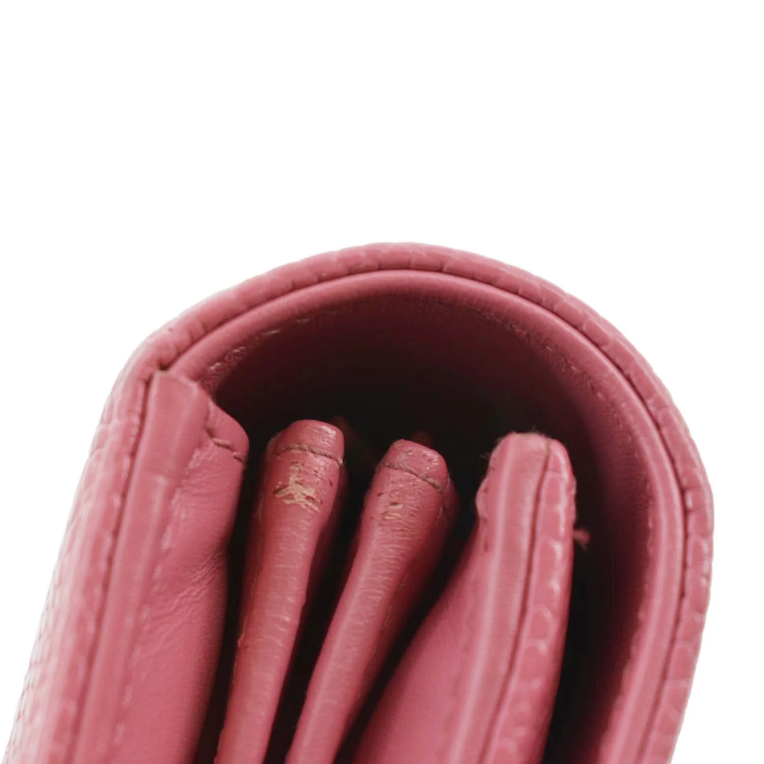 CHANEL Timeless CC Flap Caviar Leather Wallet Pink - Image 10