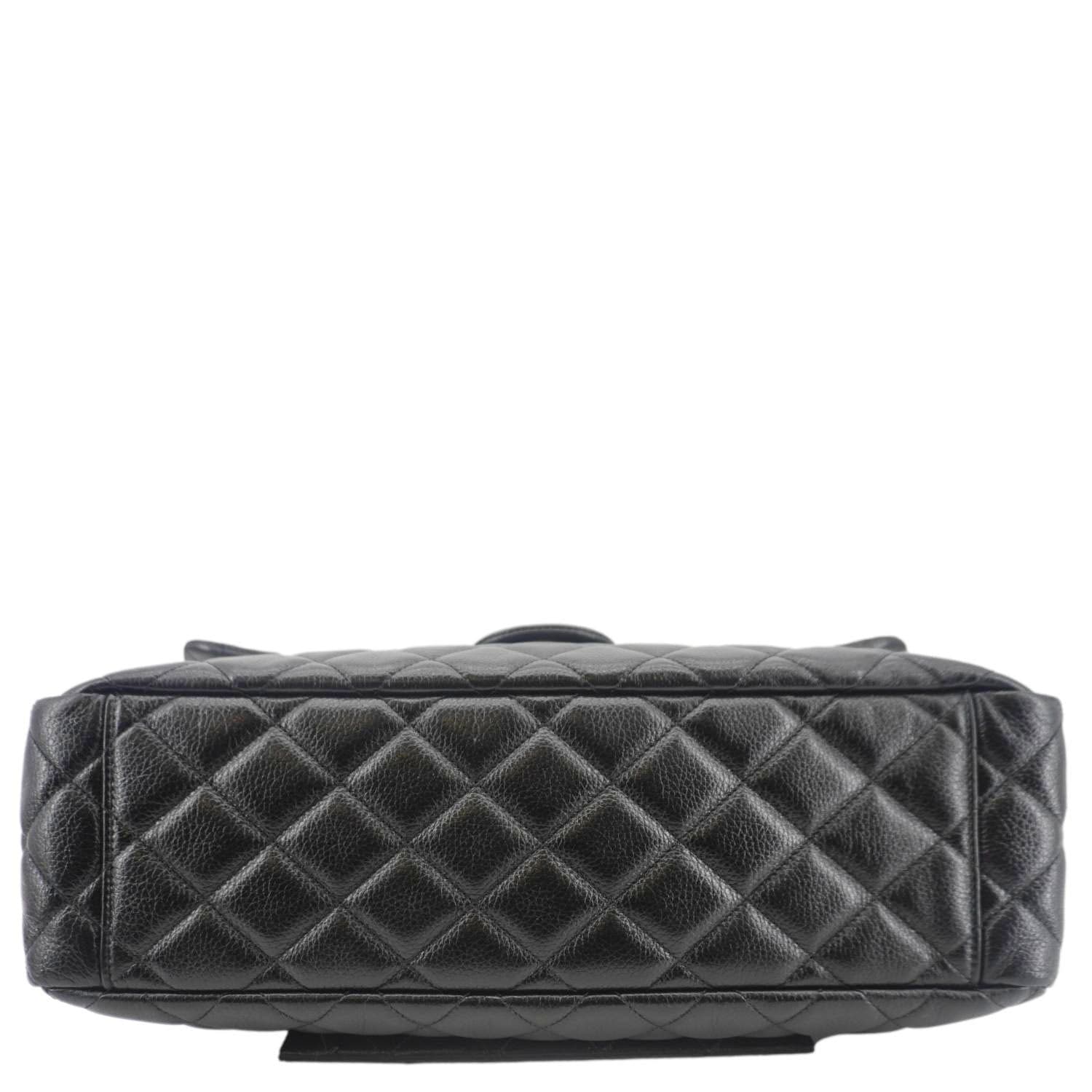 CHANEL XXL Flap Bag Lambskin Leather Shoulder Bag Black - Image 7