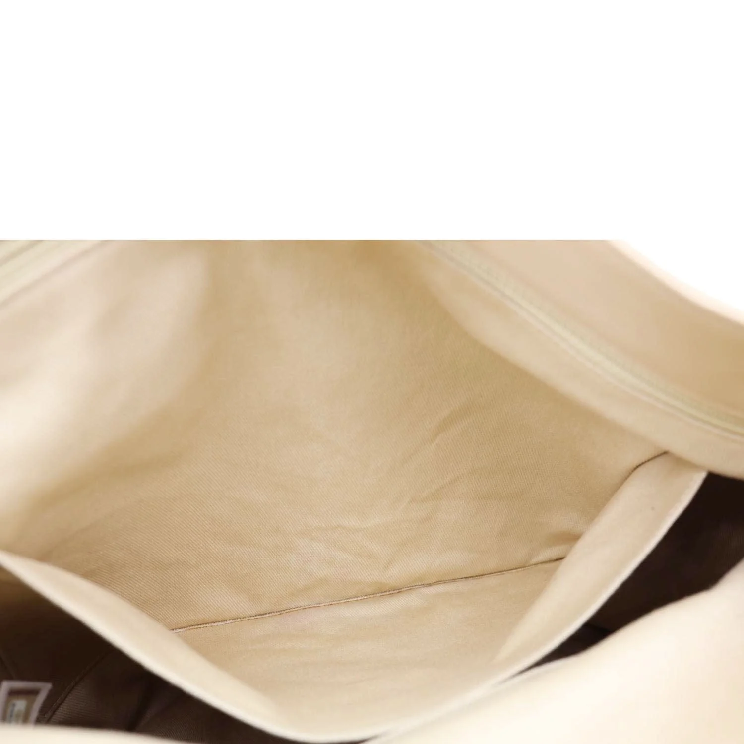 CHANEL Zip Carry Crumpled Grained Calfskin leather Shopping Tote Bag Beige - Image 12