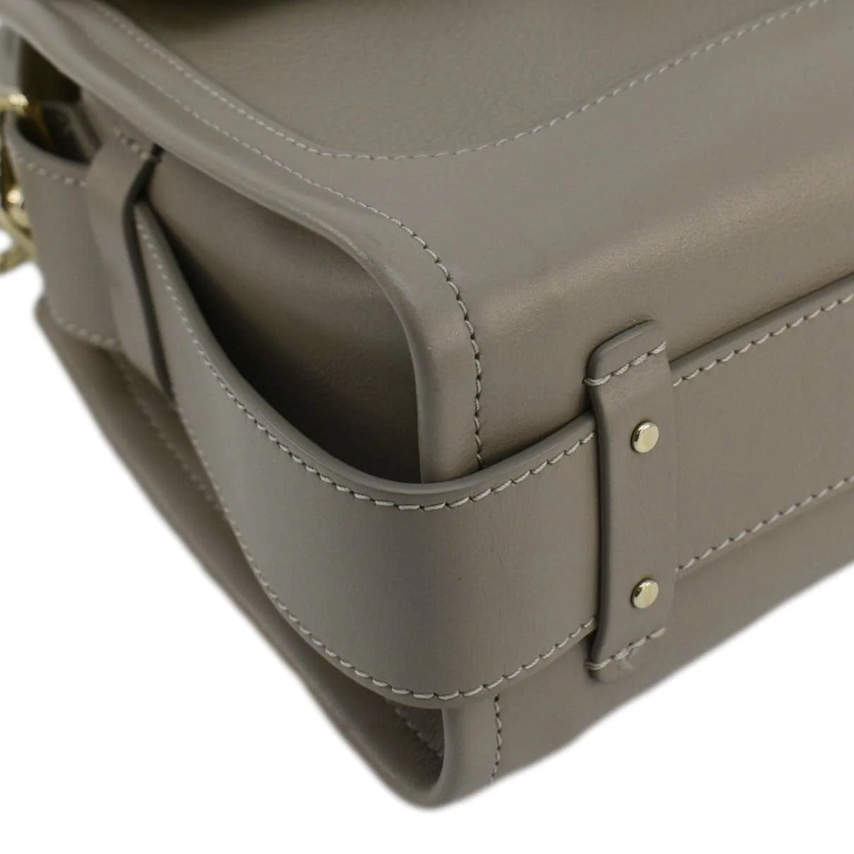 CHLOE Tess Day Bag Mini Leather Shoulder Bag Beige - Image 9