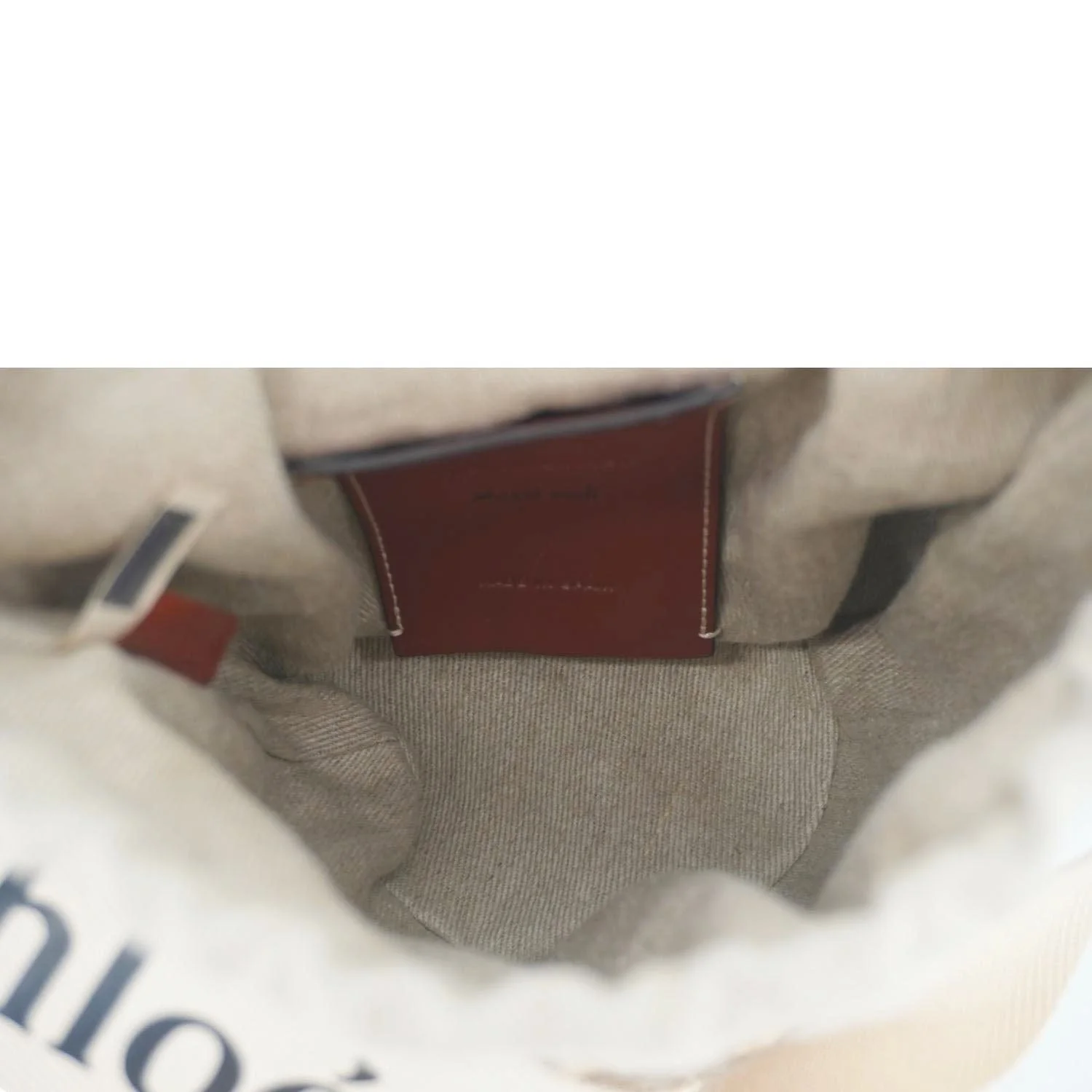 CHLOE Woody Raffia Basket Tote Bag Brown - Image 13