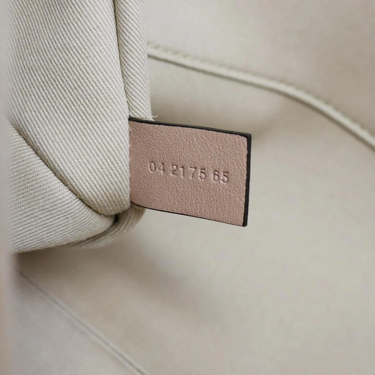 CHLOE Woody Linen Canvas Tote Bag Beige - Image 14