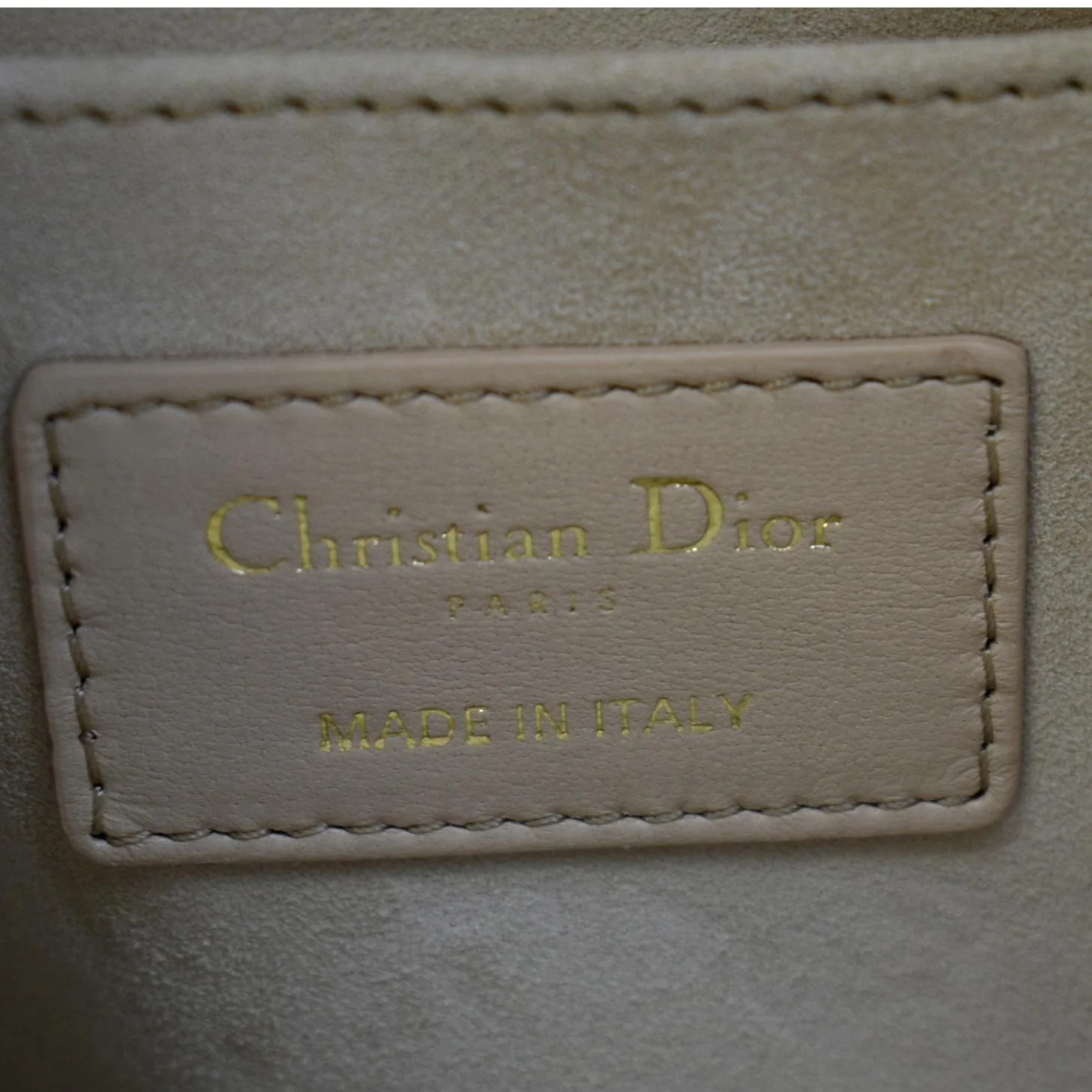 CHRISTIAN DIOR Ammi Macrocannage Lambskin Shoulder Bag Sand Rose - Image 12