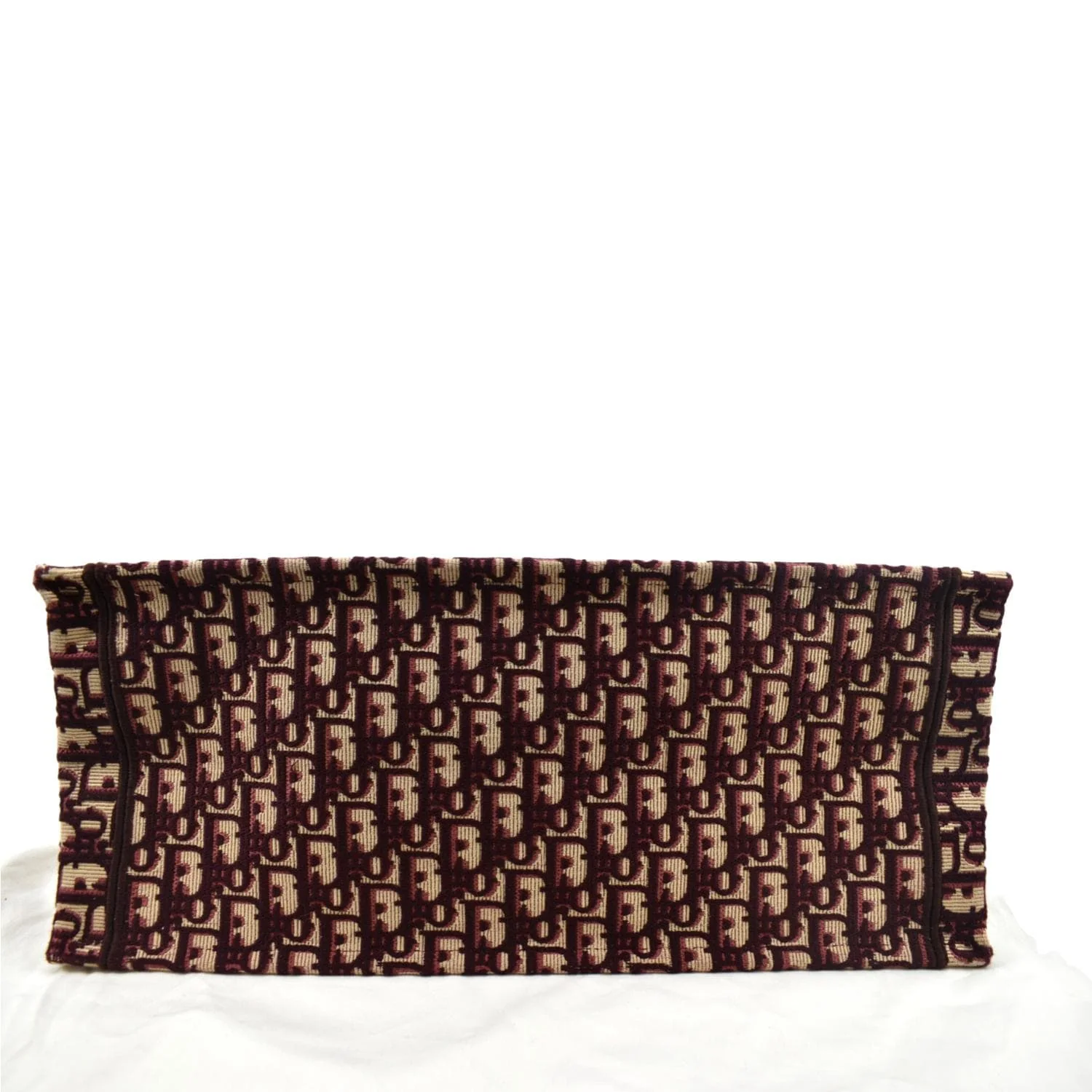 CHRISTIAN DIOR Book Oblique Embroidered Canvas Tote Bag Burgundy - Hot Deals - Image 7