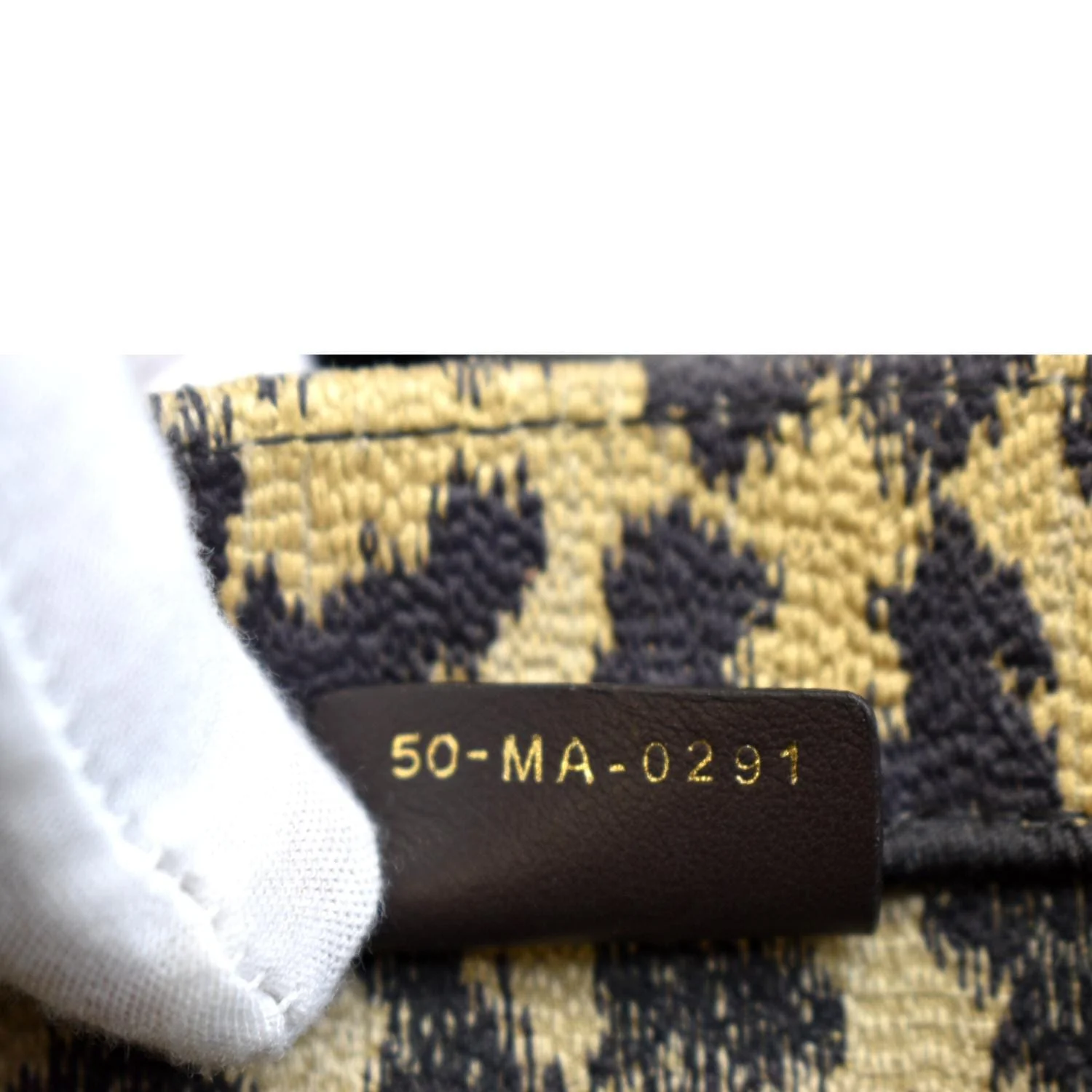 CHRISTIAN DIOR Leopard Large Book Mizza Embroidered Tote Bag Beige - Image 12