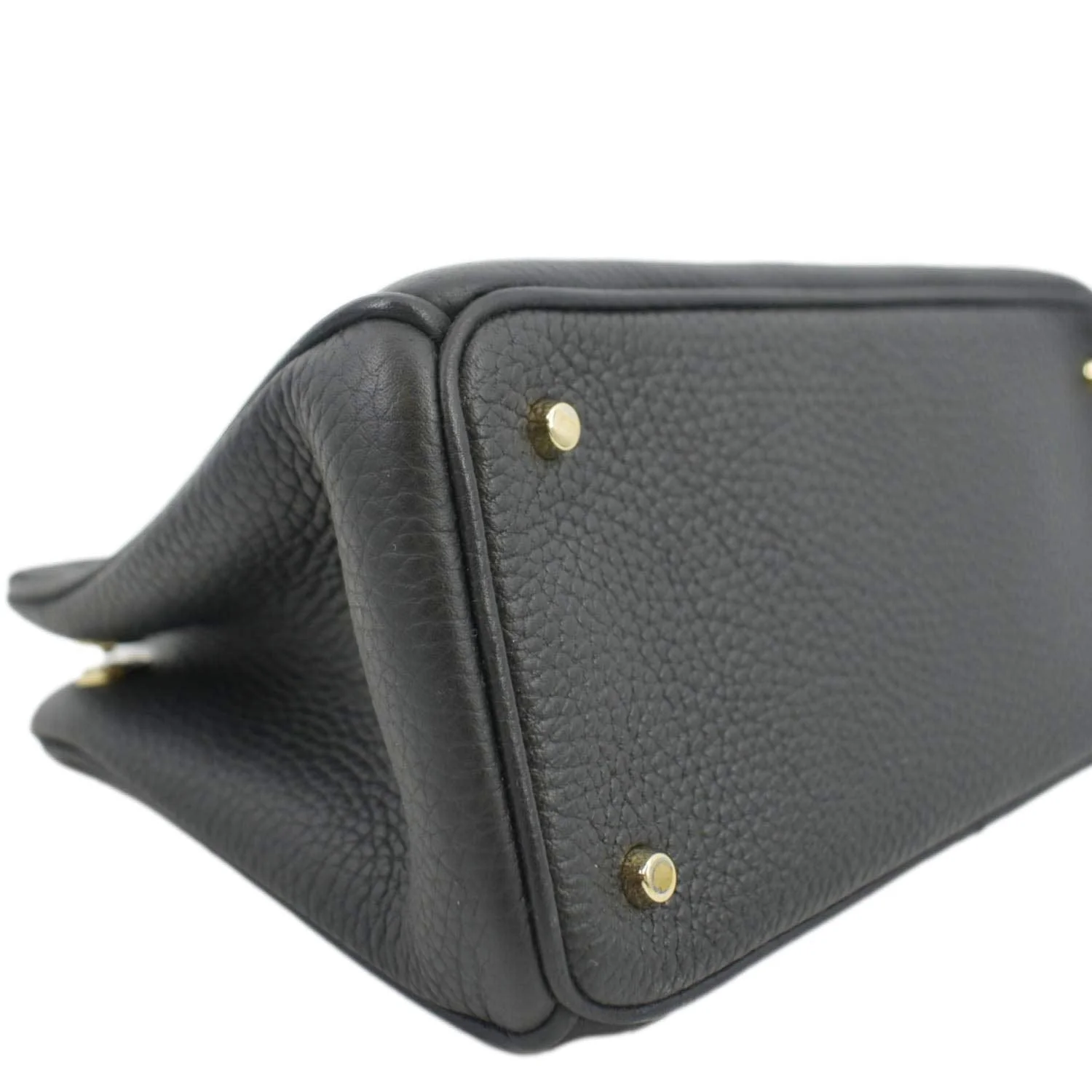 CHRISTIAN DIOR Diorissimo Leather Tote Bag Black - Image 7