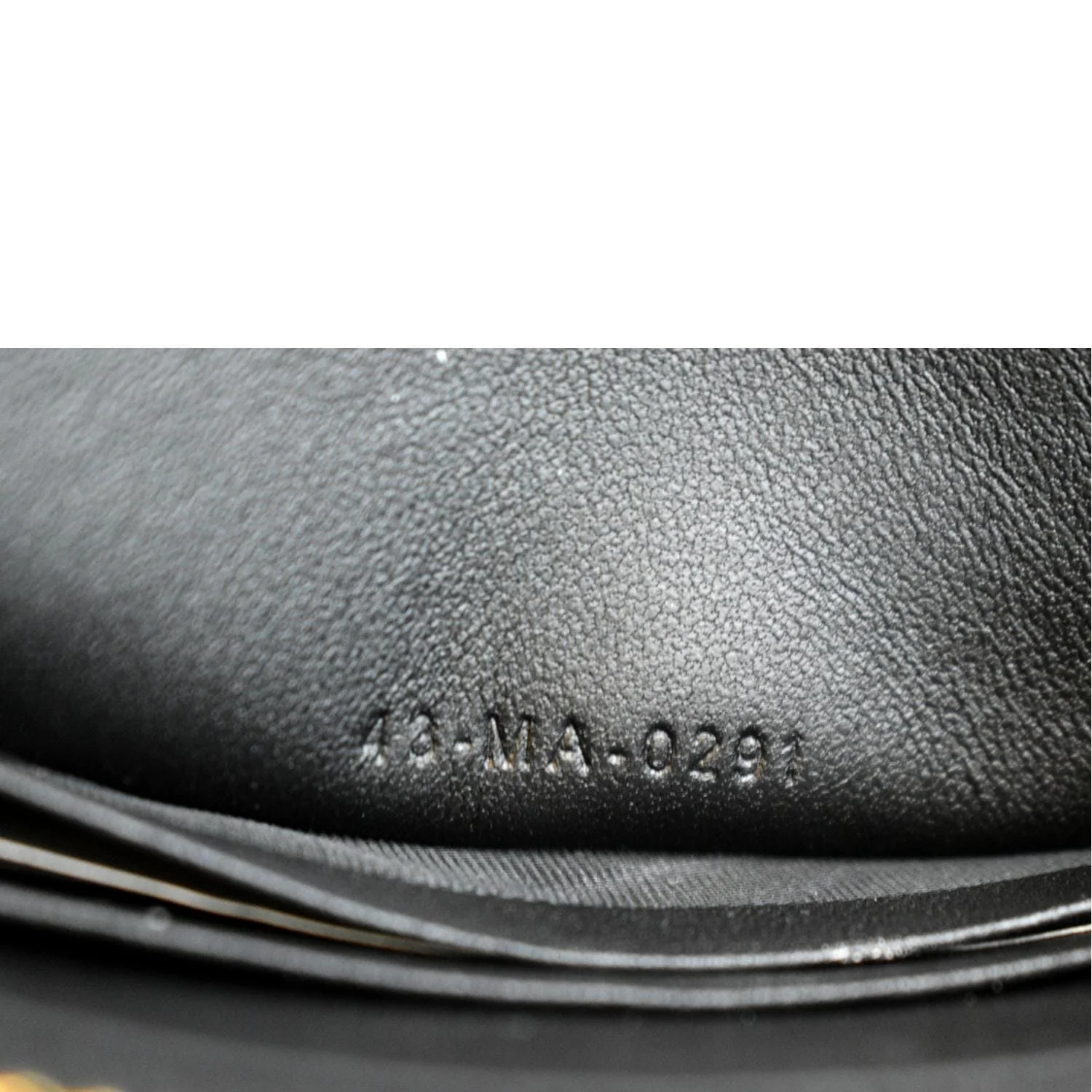 CHRISTIAN DIOR Caro Cannage Calfskin Zipped Pouch Black - Image 12