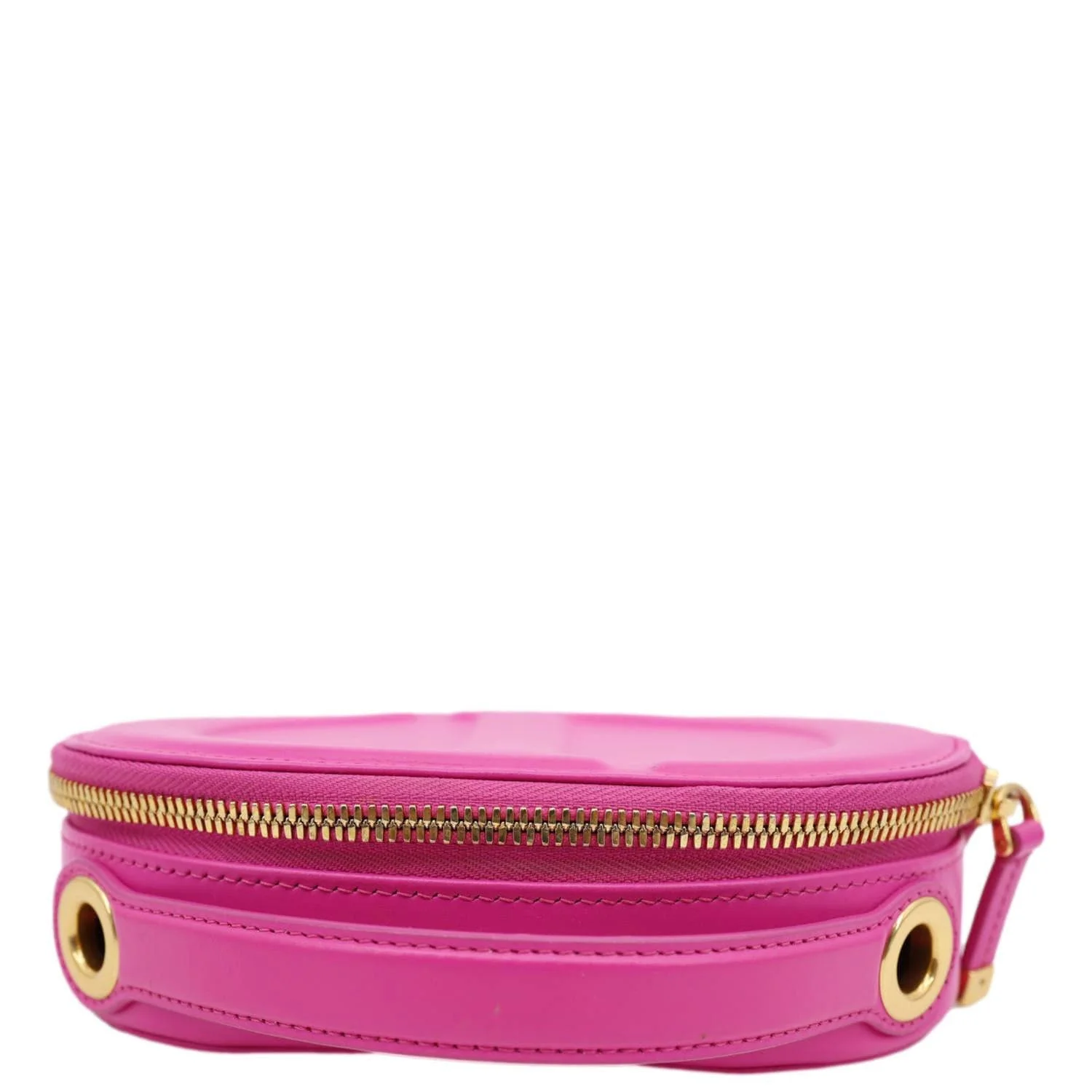 CHRISTIAN DIOR CD Signature Oval Calfskin Leather Camera Crossbody Bag Rani Pink - Image 4