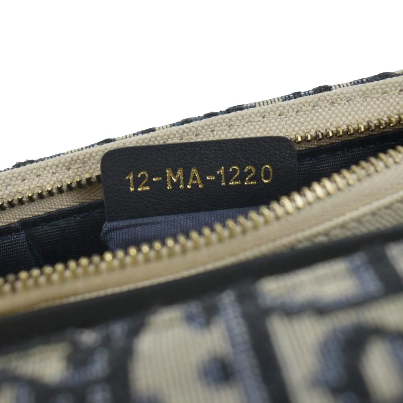 CHRISTIAN DIOR Saddle Oblique Jacquard Pouch Crossbody Bag Navy Blue - Image 12