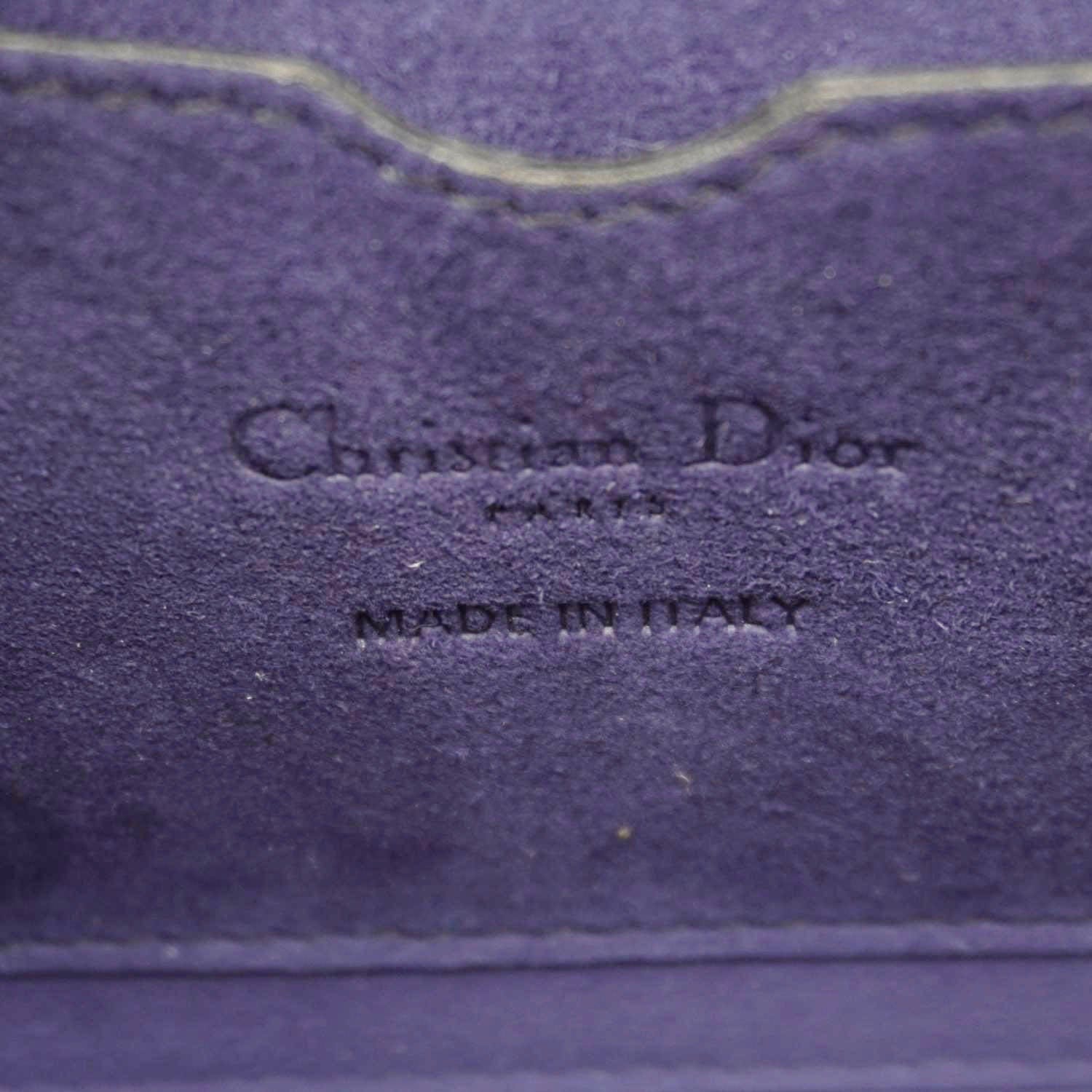 CHRISTIAN DIOR Dior Addict Lockbox Lambskin Leather Crossbody Bag Blue - Image 14