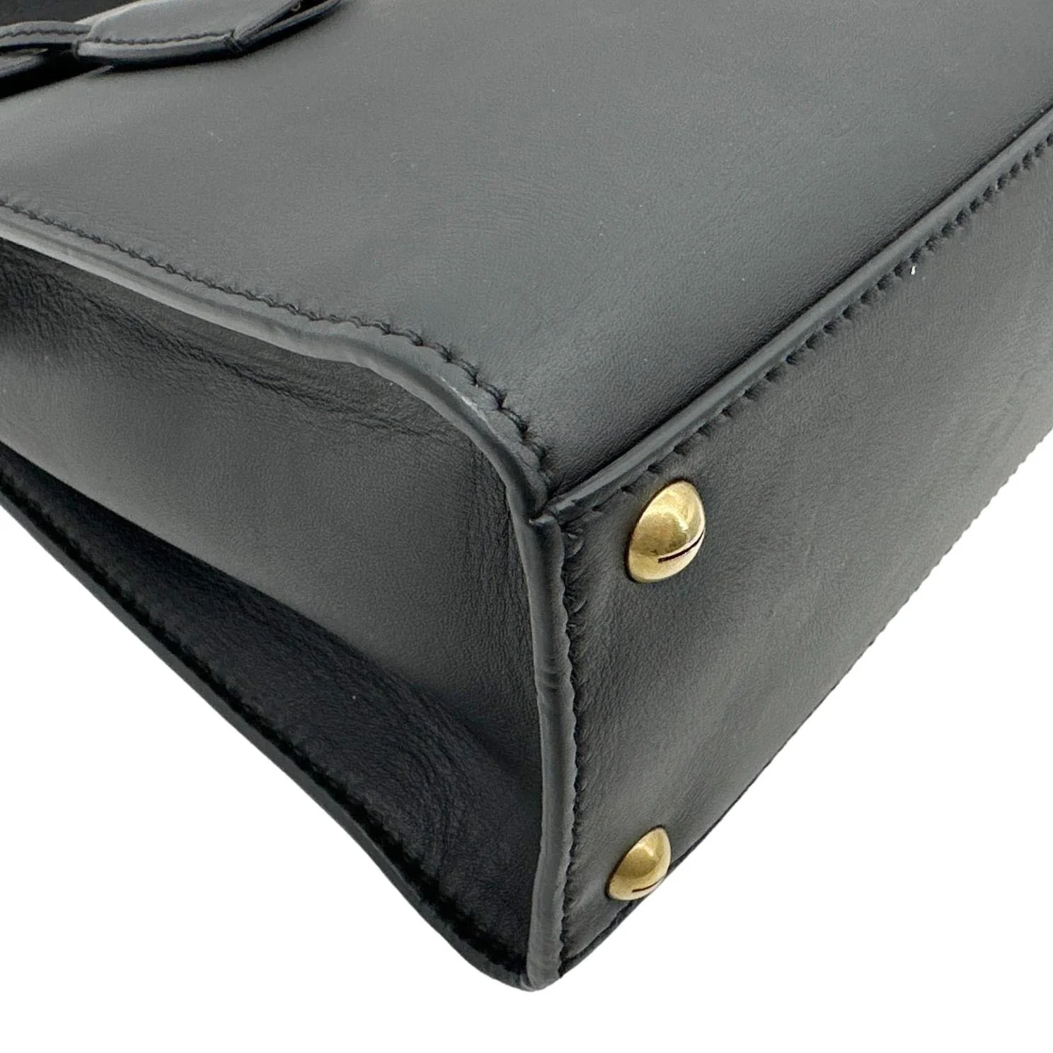 CHRISTIAN DIOR Dior Addict Leather Top Handle Crossbody Bag Black - Image 8