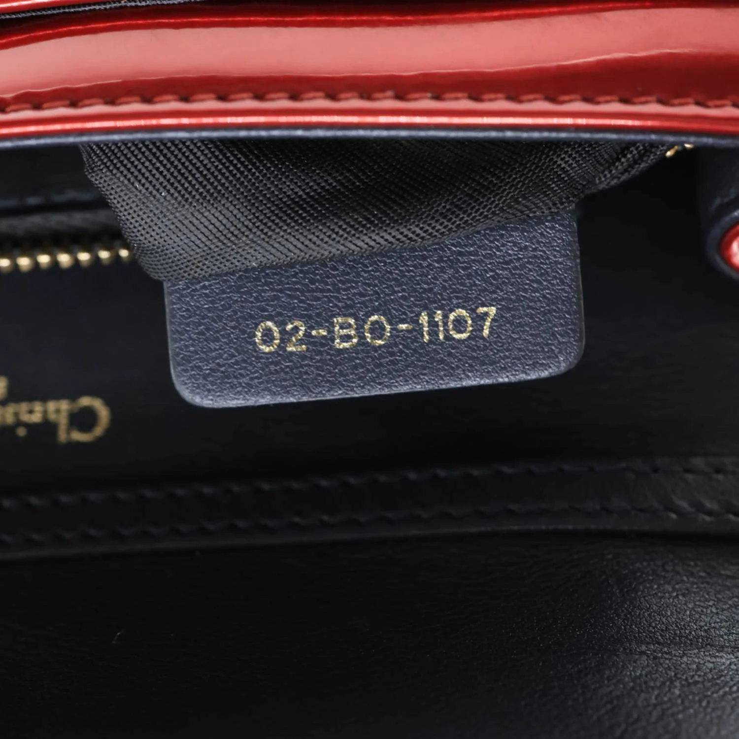 CHRISTIAN DIOR Diorama Flap Micro-Cannage Patent Leather Crossbody Bag Red - Image 14