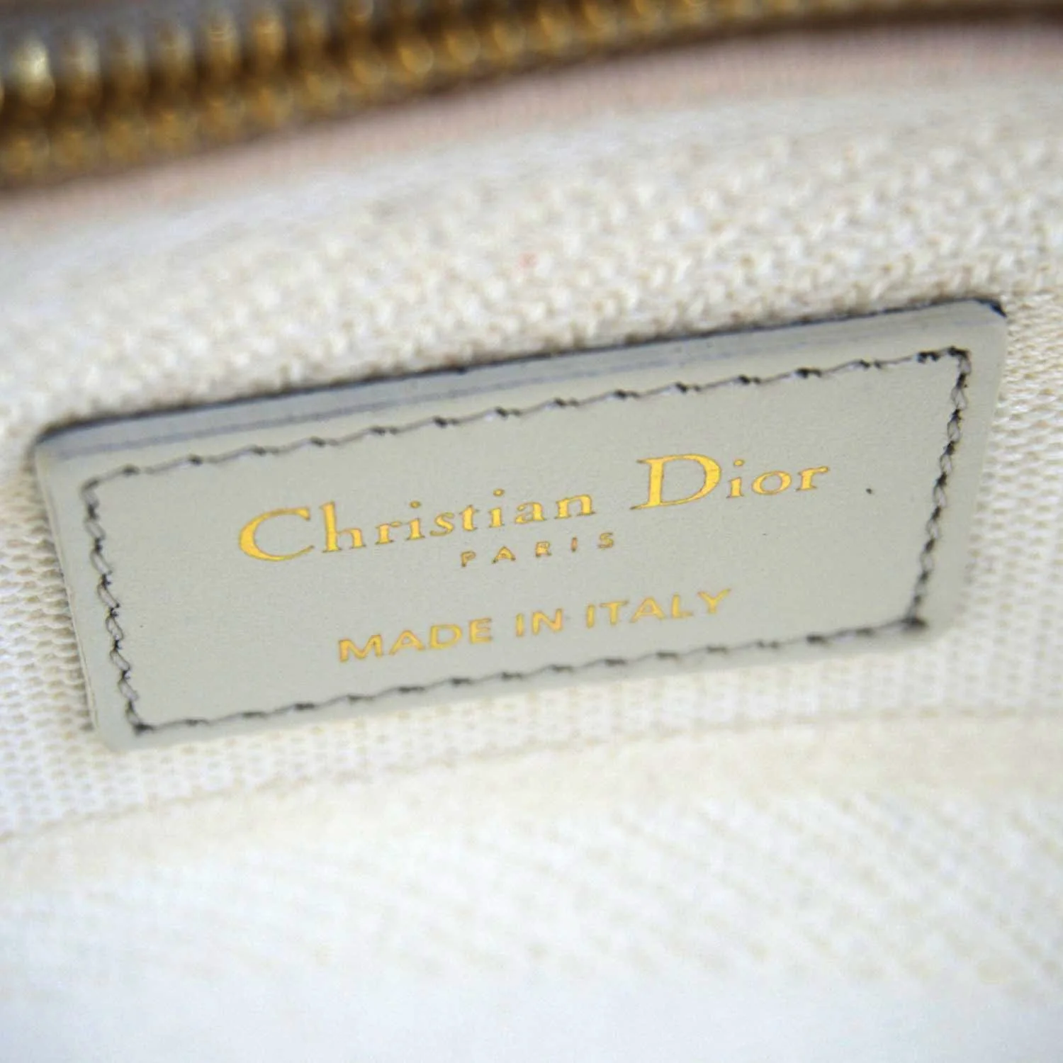 CHRISTIAN DIOR Lady dior D-Lite Embroidered Canvas Shoulder Bag White - Image 17