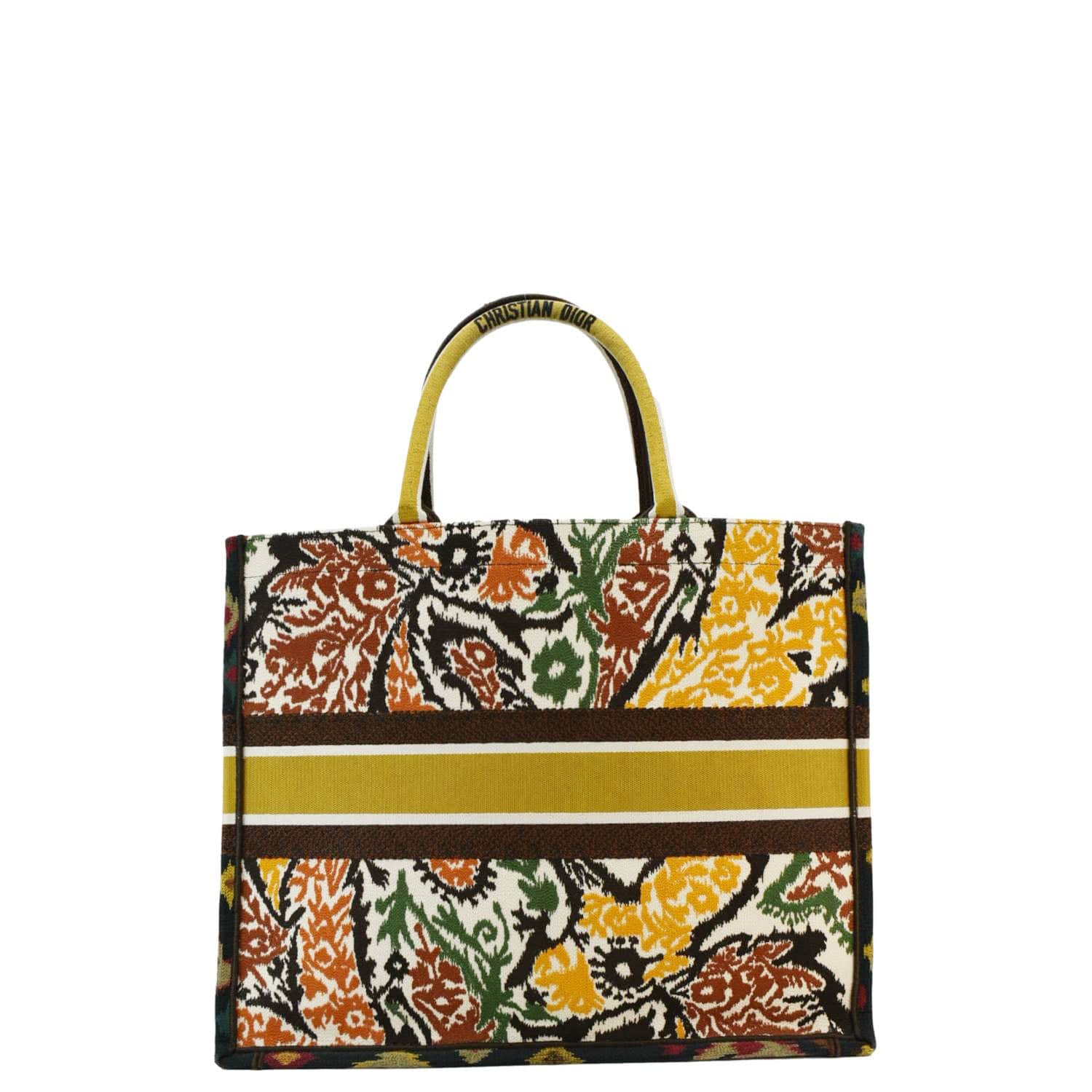 CHRISTIAN DIOR Book Large Embroidered Paisley Tote Bag Multicolor - Image 4