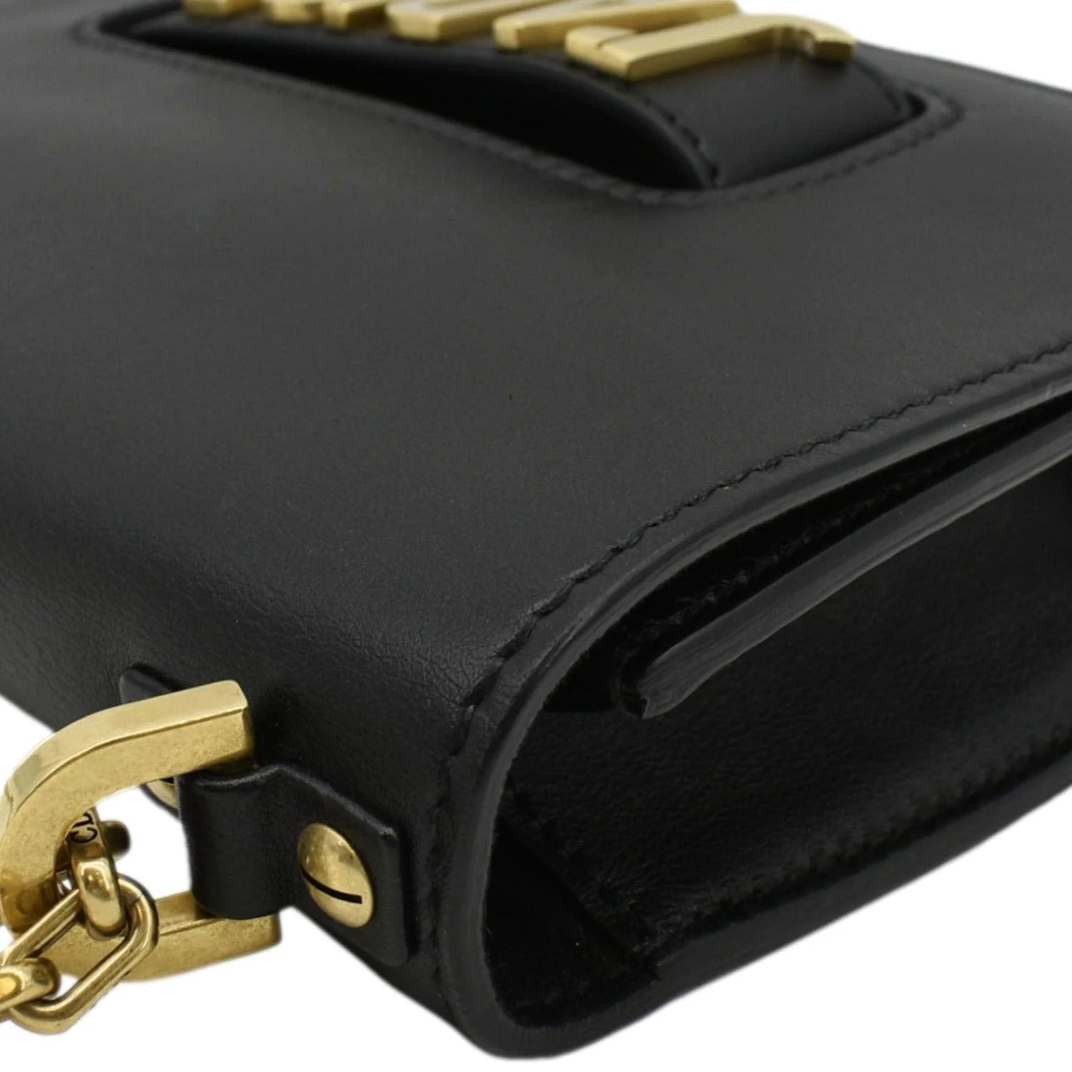 CHRISTIAN DIOR J'Adior Medium Leather Flap Chain Shoulder Bag Black - Image 6