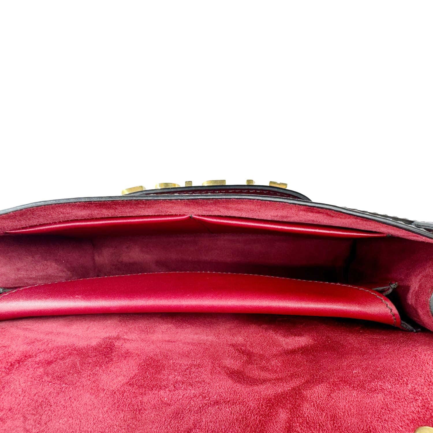 CHRISTIAN DIOR J'Adior Flap Medium Leather Chain Shoulder Bag Red - Image 12