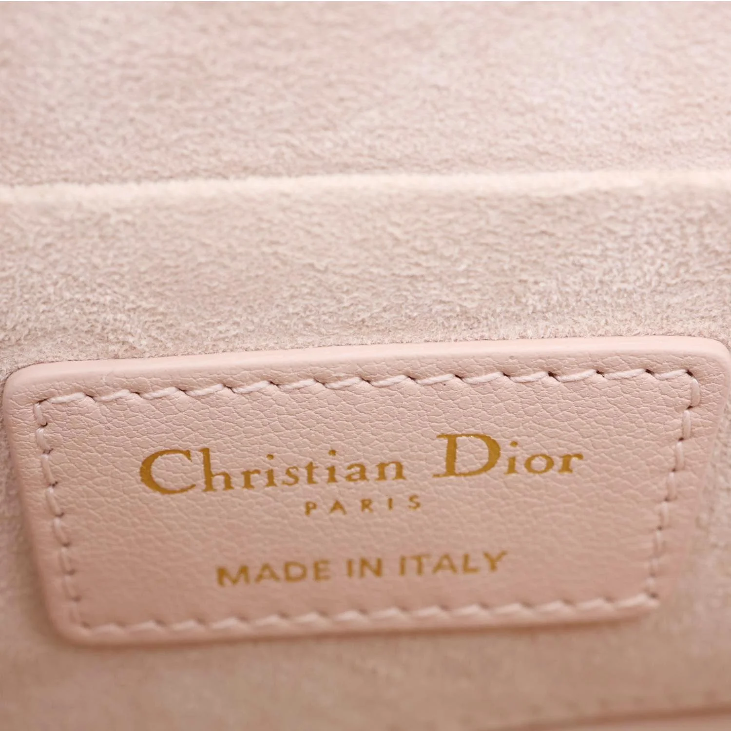 CHRISTIAN DIOR Jolie Cannage Calfskin Leather Top Handle Shoulder Bag Powder Pink - Image 14