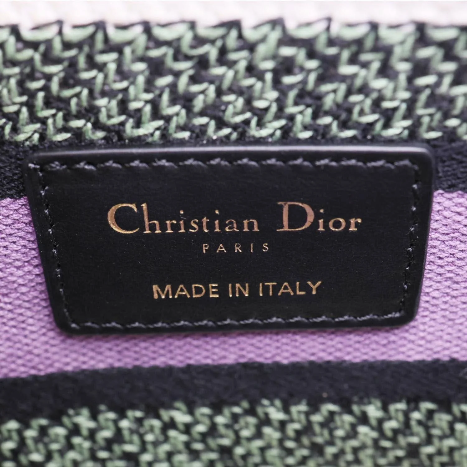 CHRISTIAN DIOR Lady D-Lite Medium Floral Embroidered Canvas Shoulder Bag Multicolor - Image 13