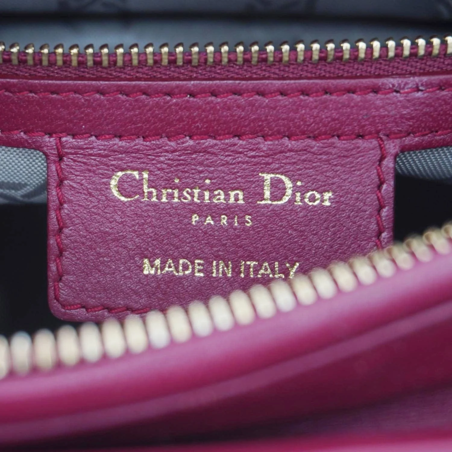 CHRISTIAN DIOR Lady Dior Medium Cannage Leather Crossbody Bag Red - Image 16