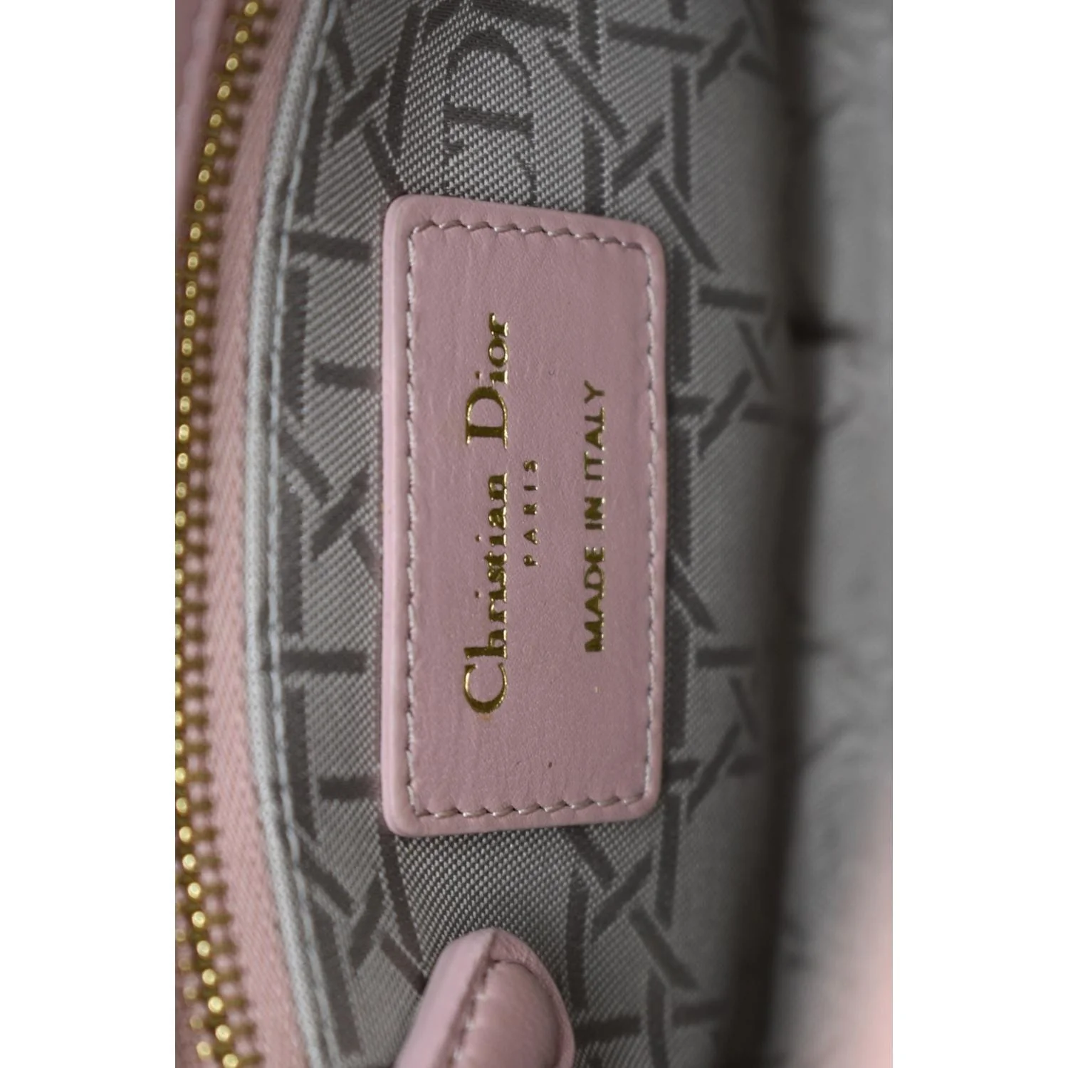 CHRISTIAN DIOR Mini Lady Dior Cannage Lambskin Leather Shoulder Bag Blush - Image 11