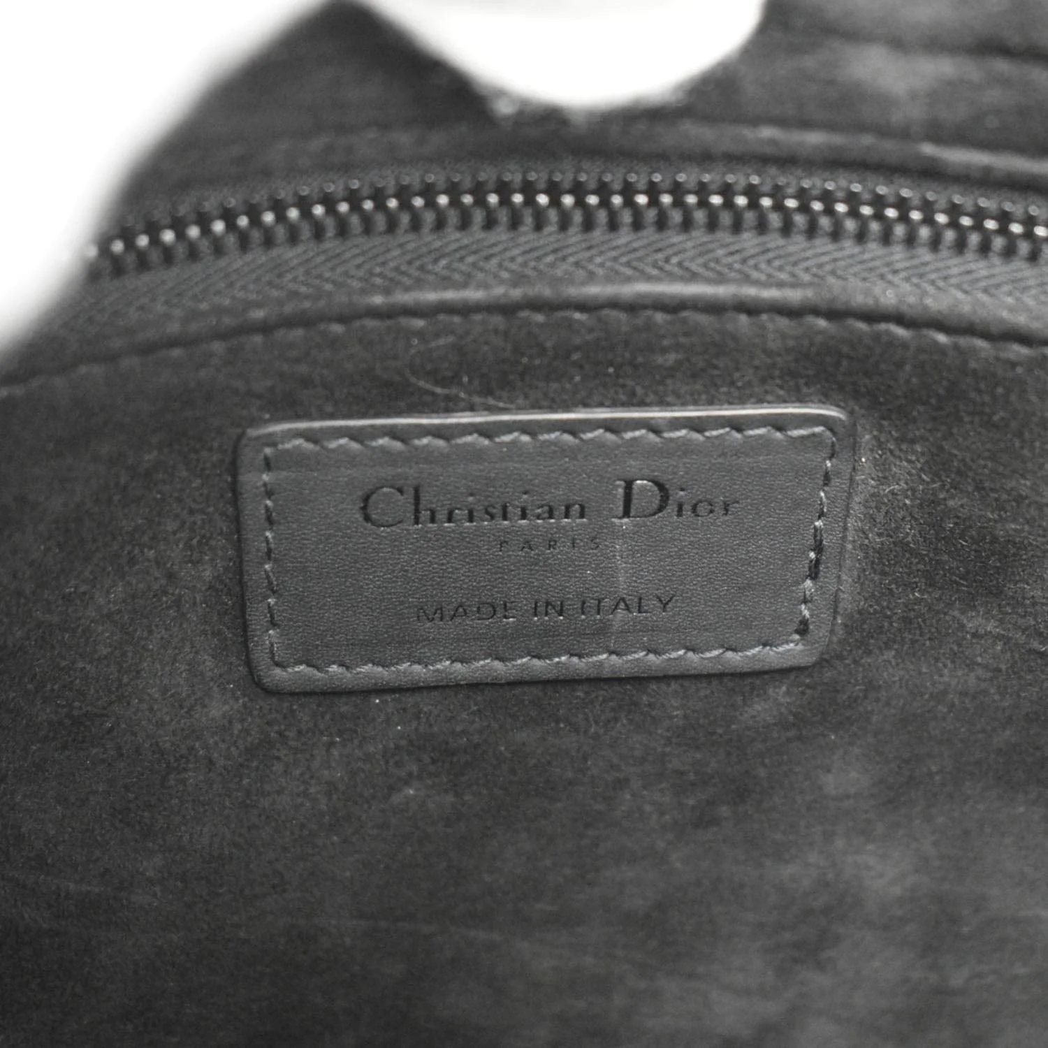 CHRISTIAN DIOR Lady Dior Ultra Matte Cannage Calfskin Leather Shoulder Bag Black - Image 12