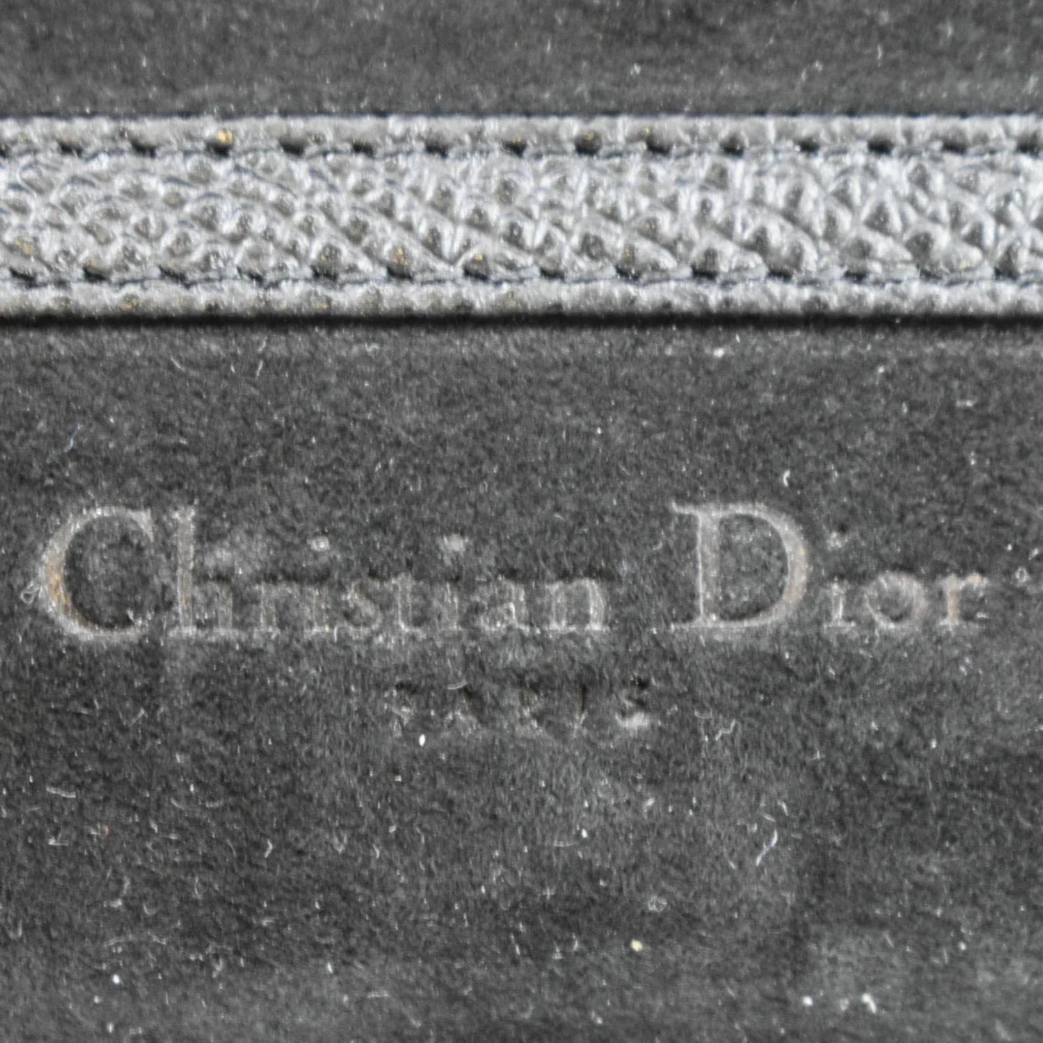 CHRISTIAN DIOR Long Saddle Leather Crossbody Chain Wallet Black - Image 12