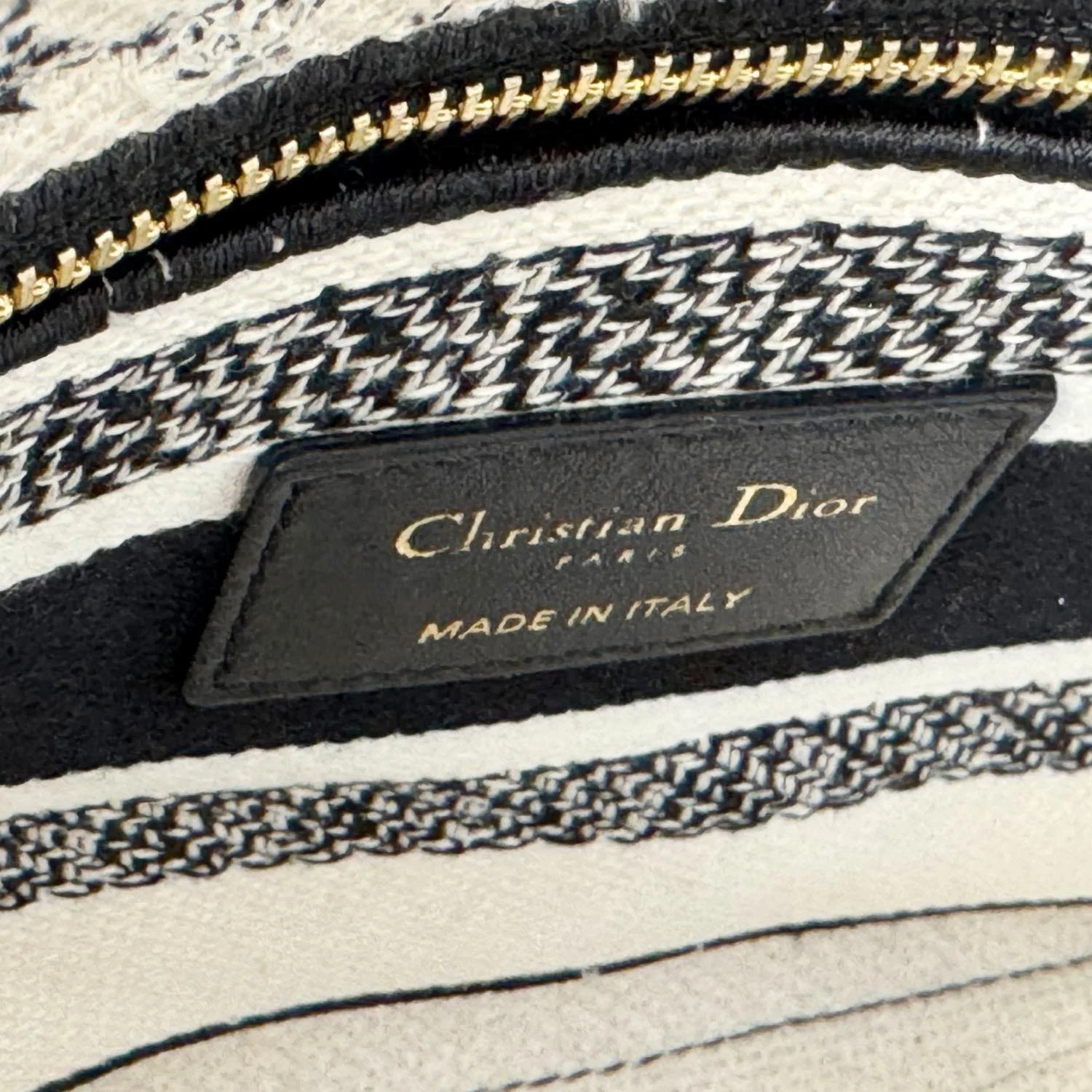 CHRISTIAN DIOR Lady D-Lite Medium Embroidered Zodiac Toile De Jouy Shoulder Bag White - Image 14