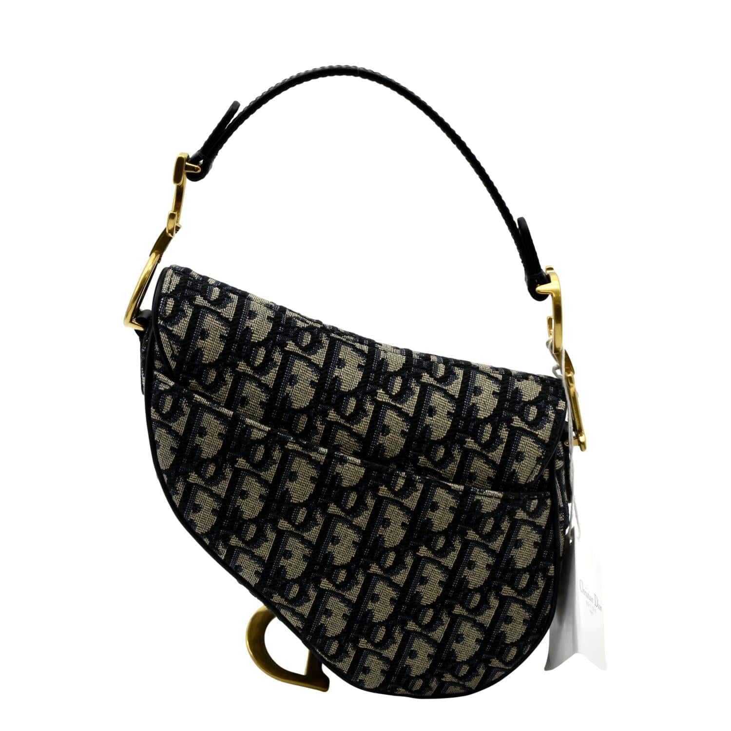 CHRISTIAN DIOR Saddle Mini Oblique Jacquard Crossbody Bag Multicolor - Image 4
