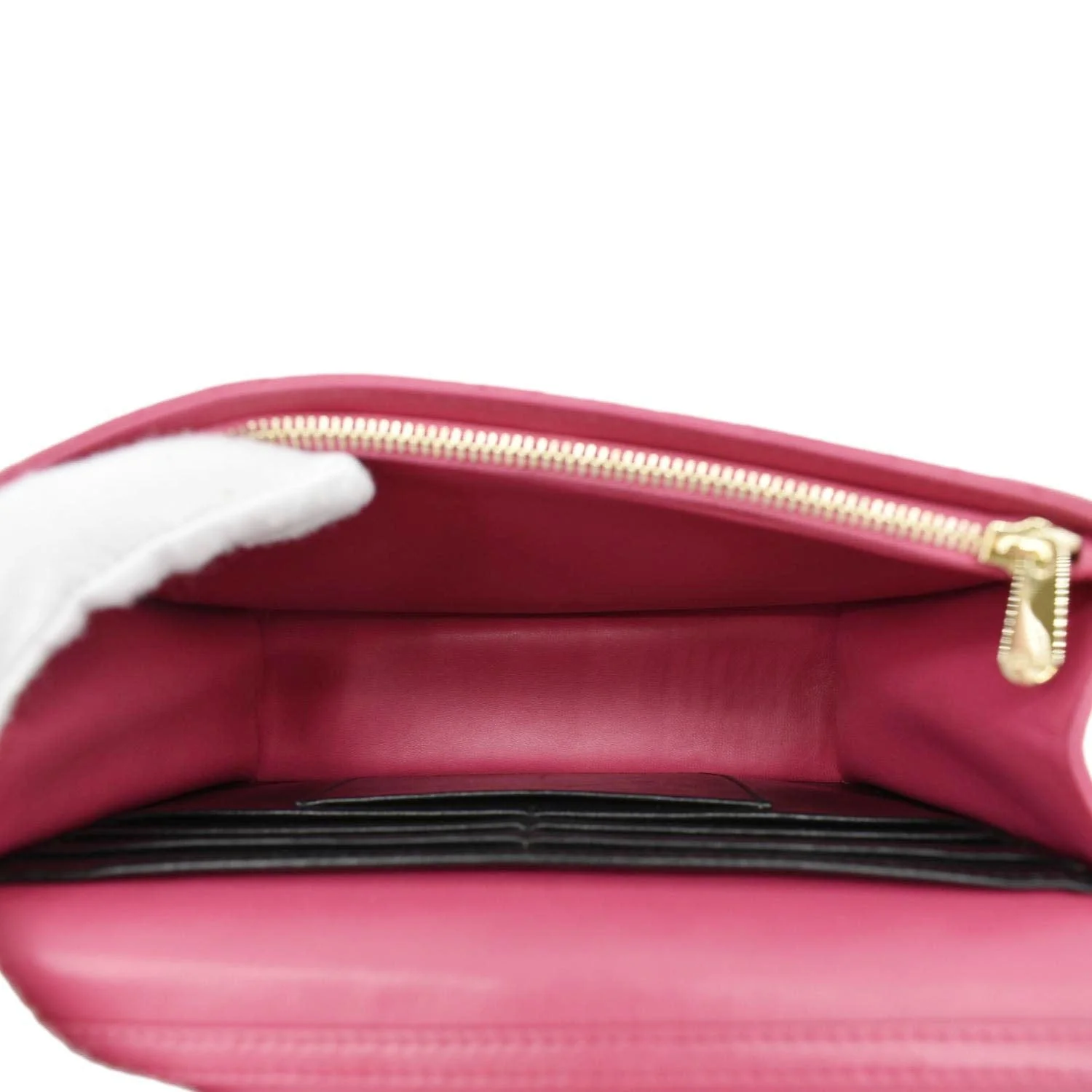 CHRISTIAN DIOR Miss Dior Promenade Cannage Quilted Leather Crossbody Bag Fuchsia - Image 14