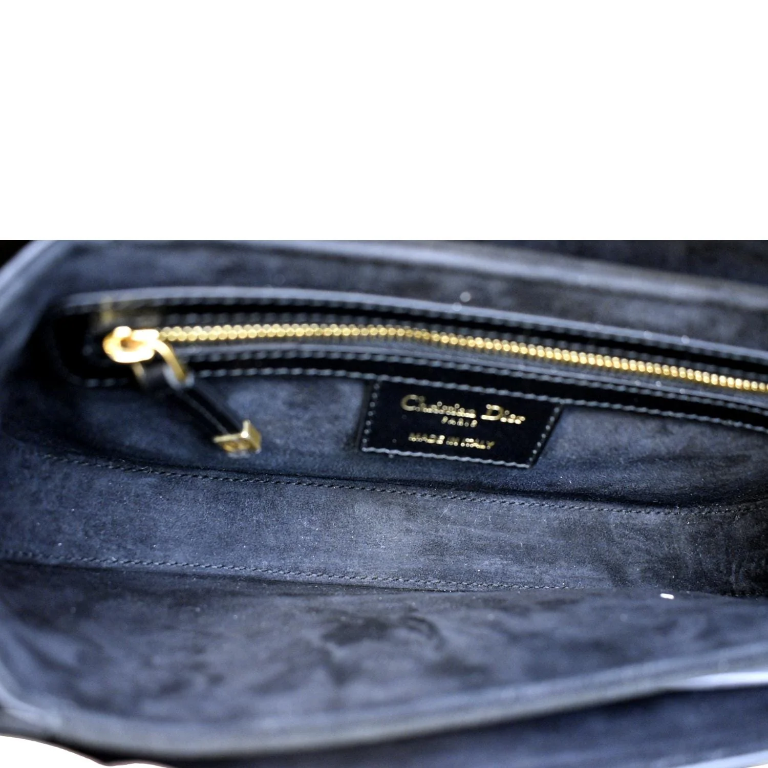 CHRISTIAN DIOR Montaigne Avenue Leather Shoulder Bag Black - Image 11