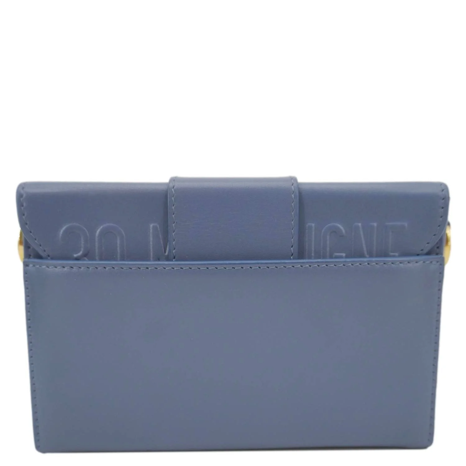CHRISTIAN DIOR 30 Montaigne Flap Leather Crossbody Bag Blue - Image 5