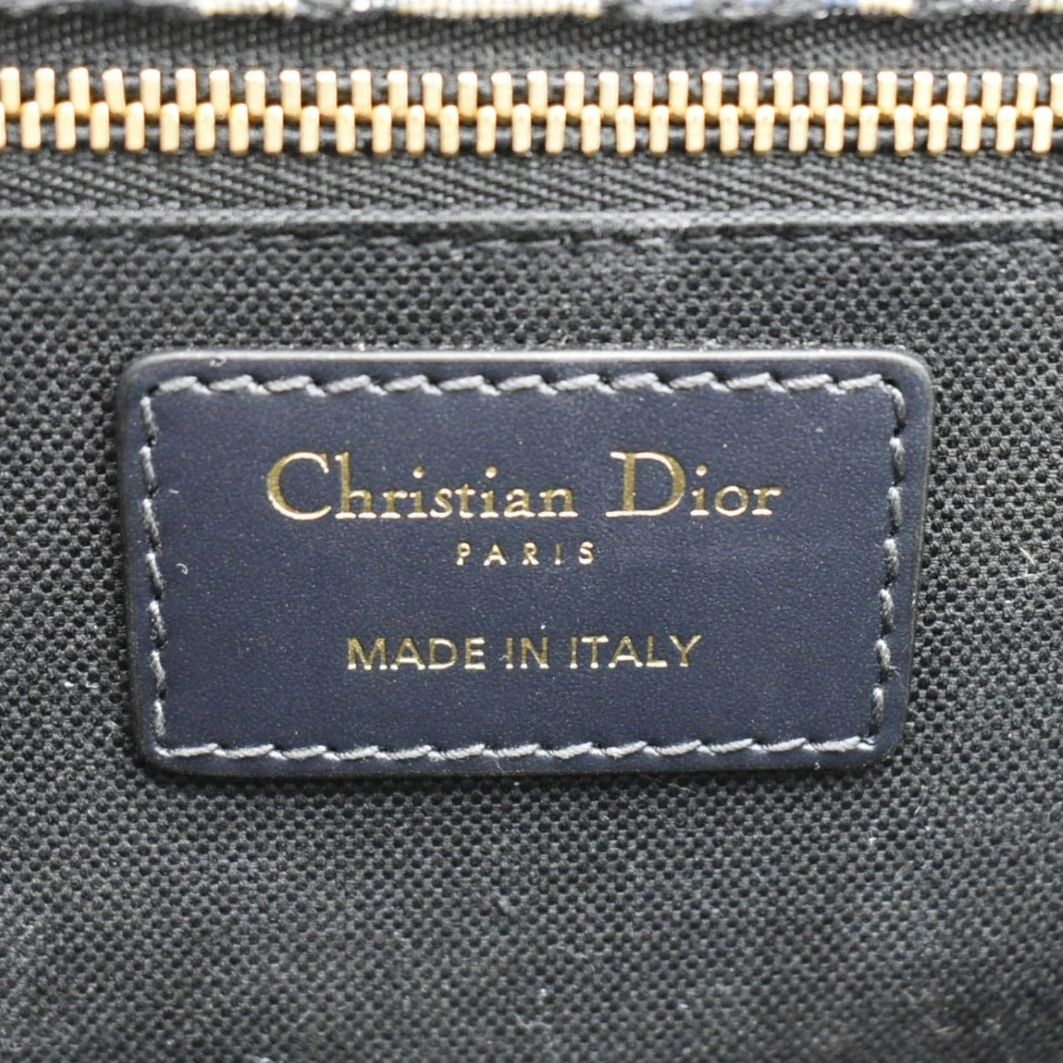 CHRISTIAN DIOR 30 Montaigne Oblique Jacquard Crossbody Clutch Bag Blue - Image 11