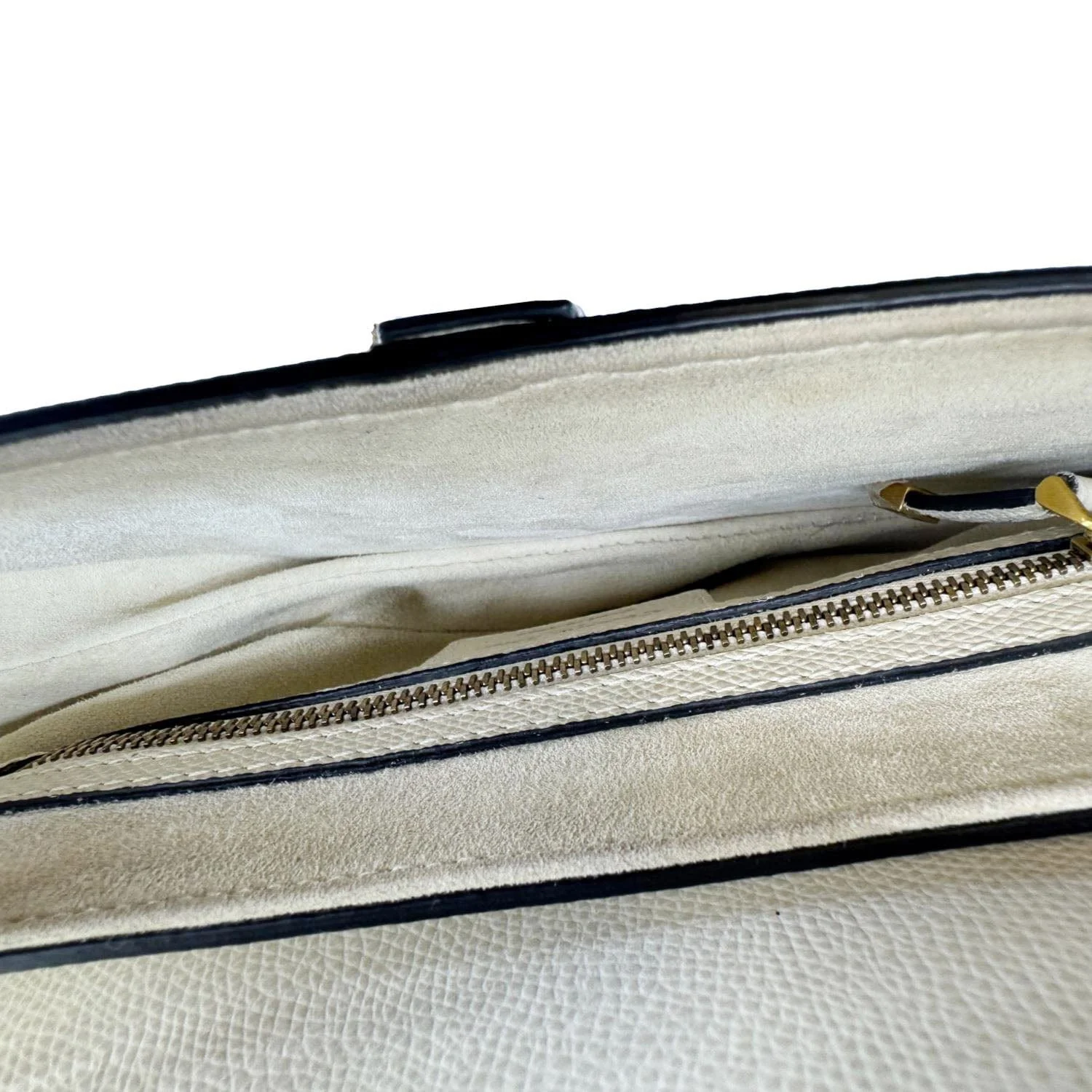 CHRISTIAN DIOR Saddle Leather Satchel Bag Off White - Image 11