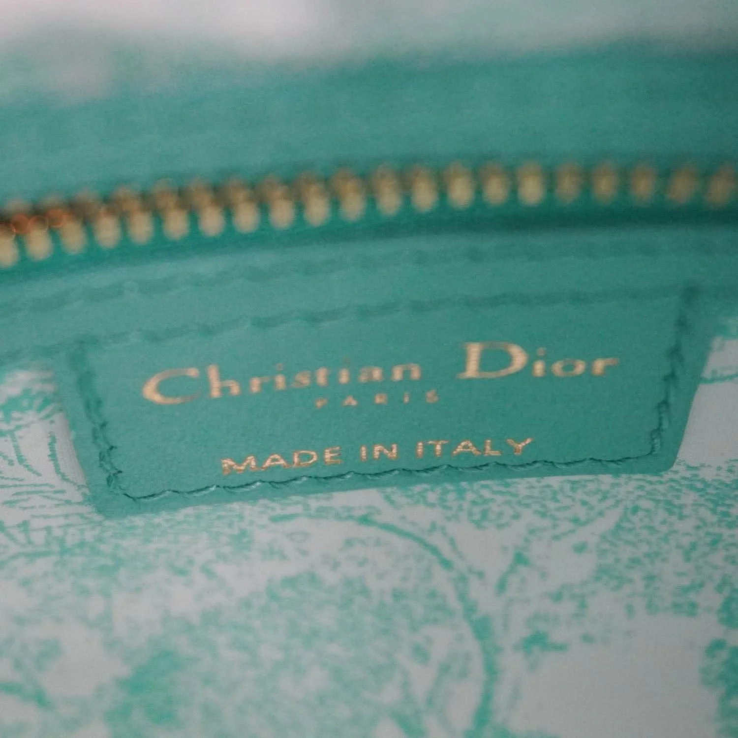 CHRISTIAN DIOR Lady Dior Mini Wicker Oblique Shoulder Bag Green - Image 14