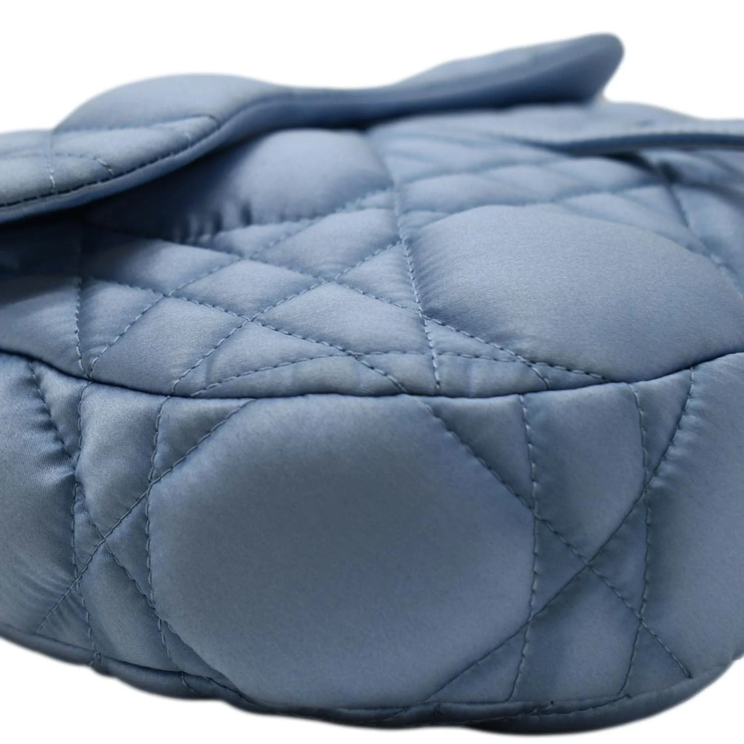 CHRISTIAN DIOR x ERL Micro Venice Saddle Nylon Crossbody Bag Light Blue - Image 10